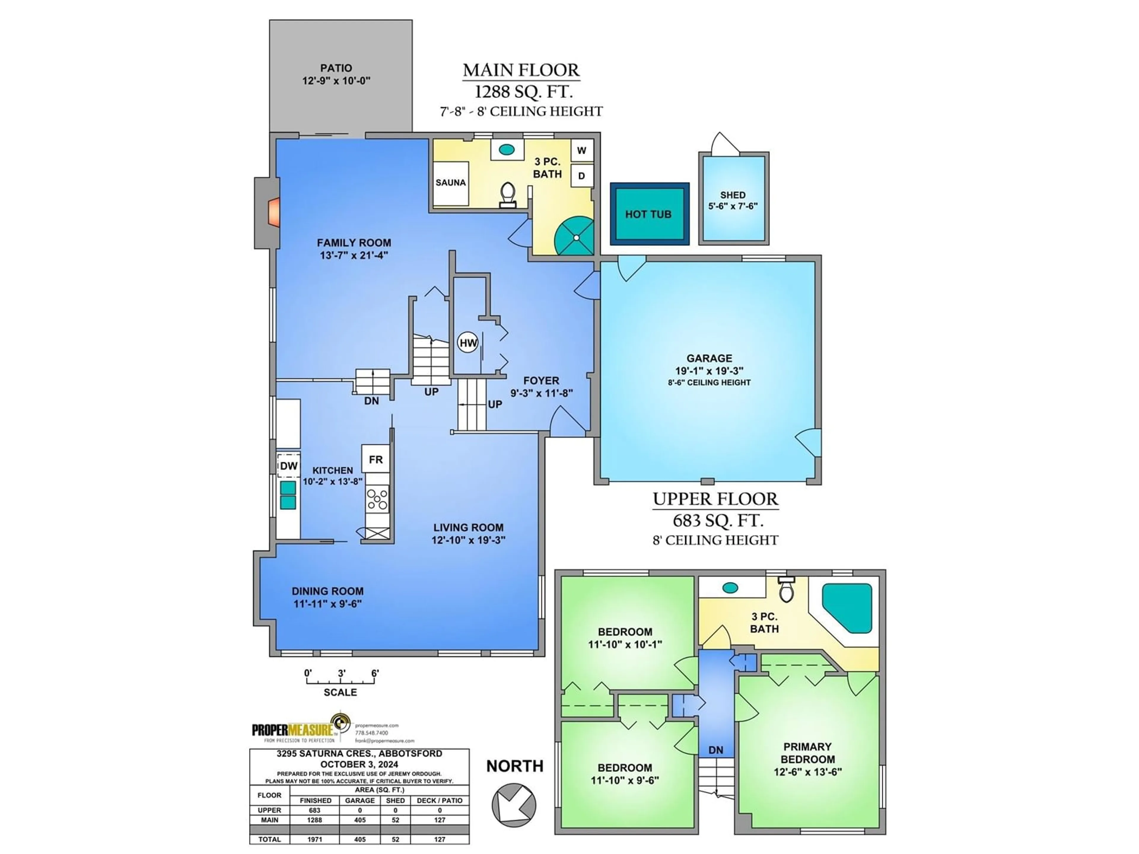 Floor plan for 3295 SATURNA CRESCENT, Abbotsford British Columbia V2T4R9