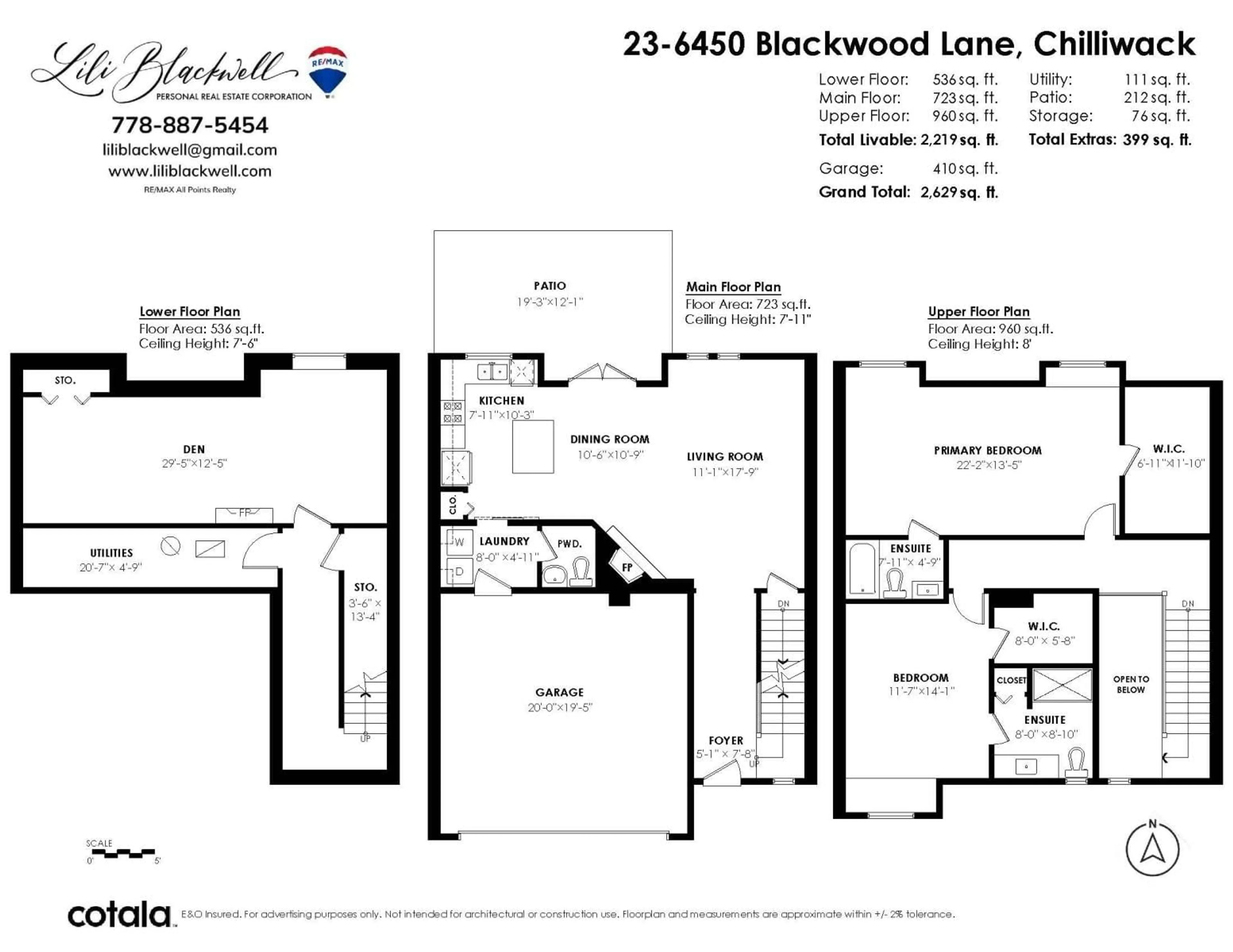 Floor plan for 23 6450 BLACKWOOD LANE, Chilliwack British Columbia V2R5Z3