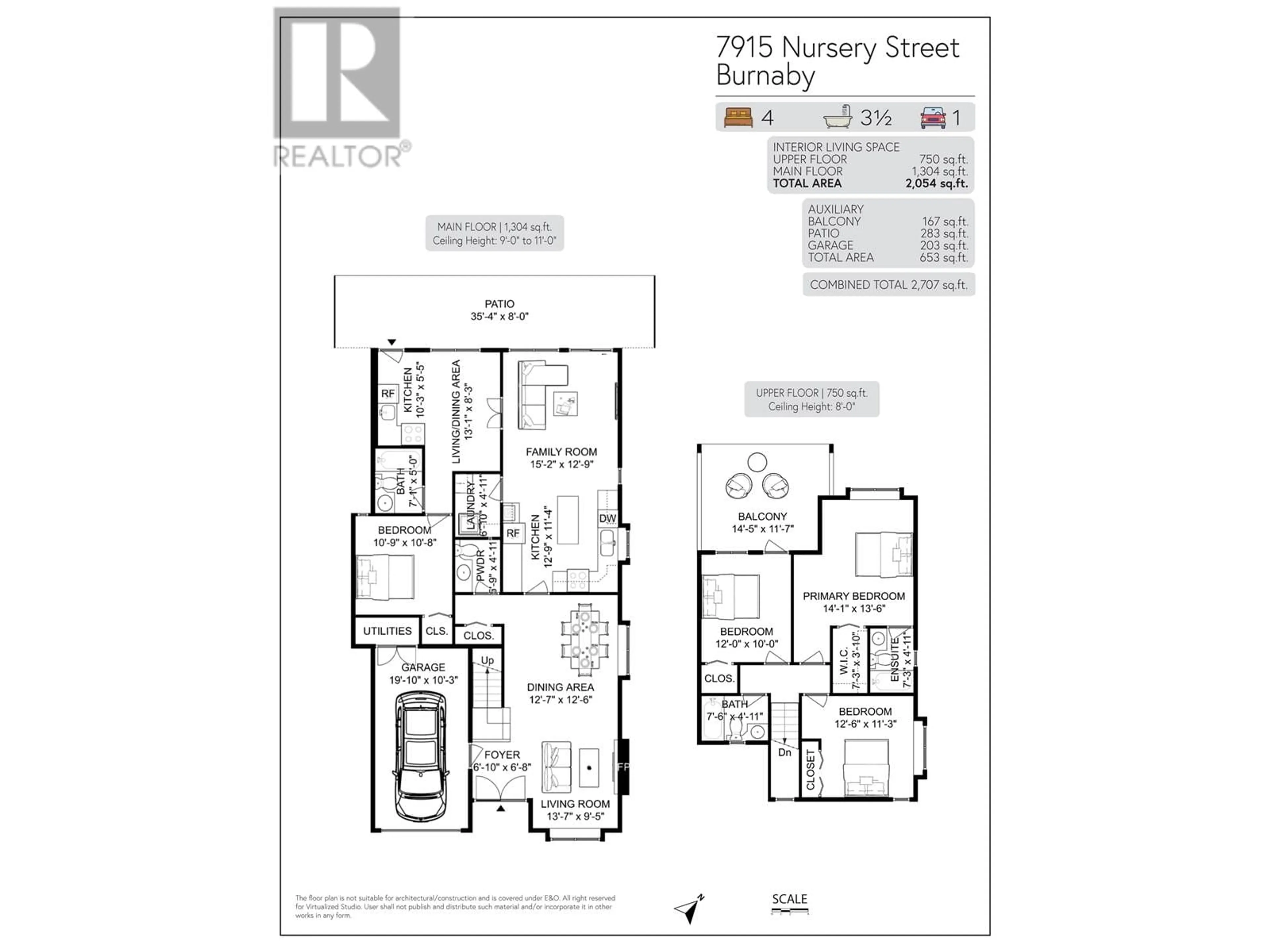 Floor plan for 7915 NURSERY STREET, Burnaby British Columbia V5E2B6