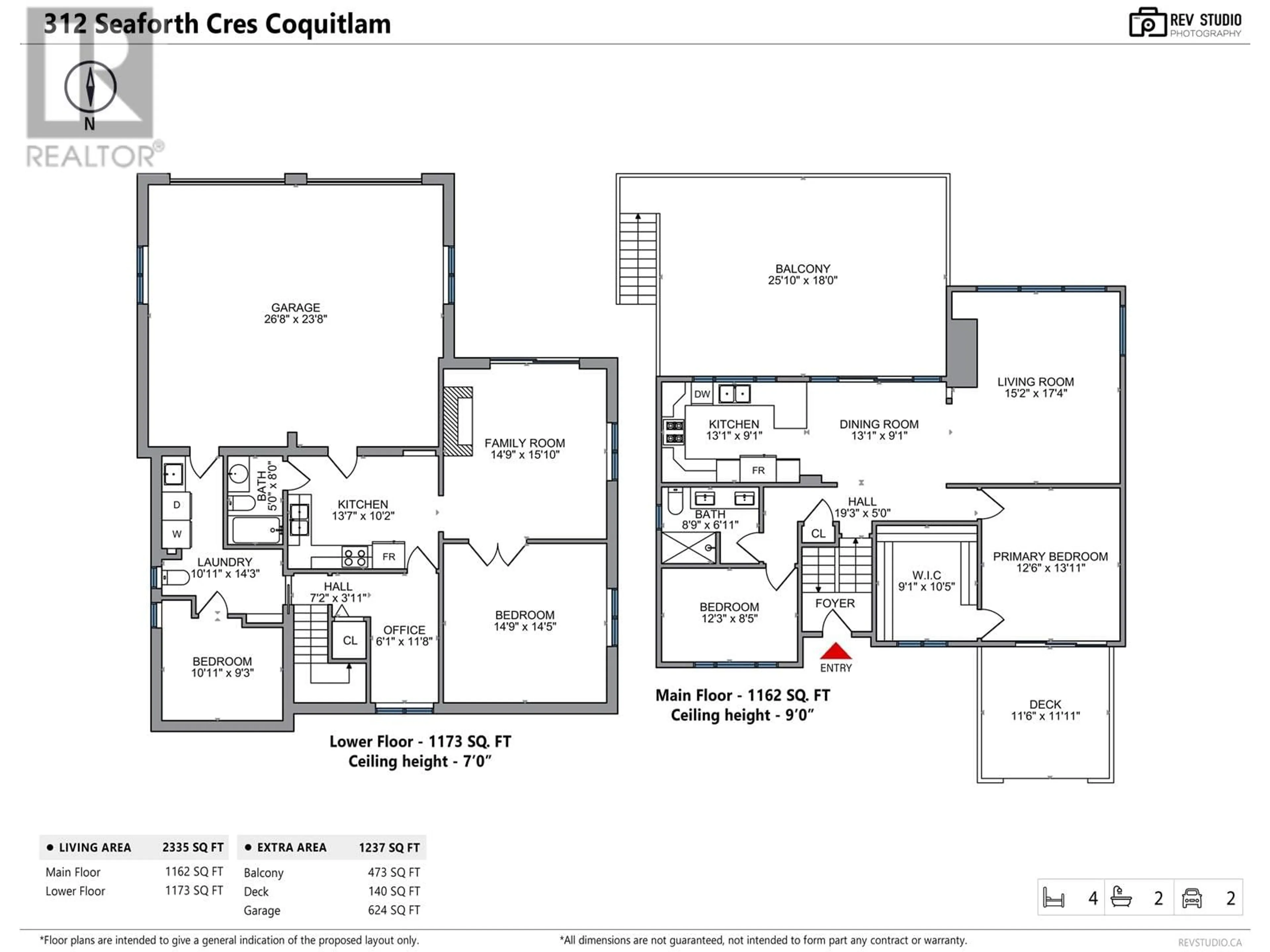 Floor plan for 312 SEAFORTH CRESCENT, Coquitlam British Columbia V3K2M4