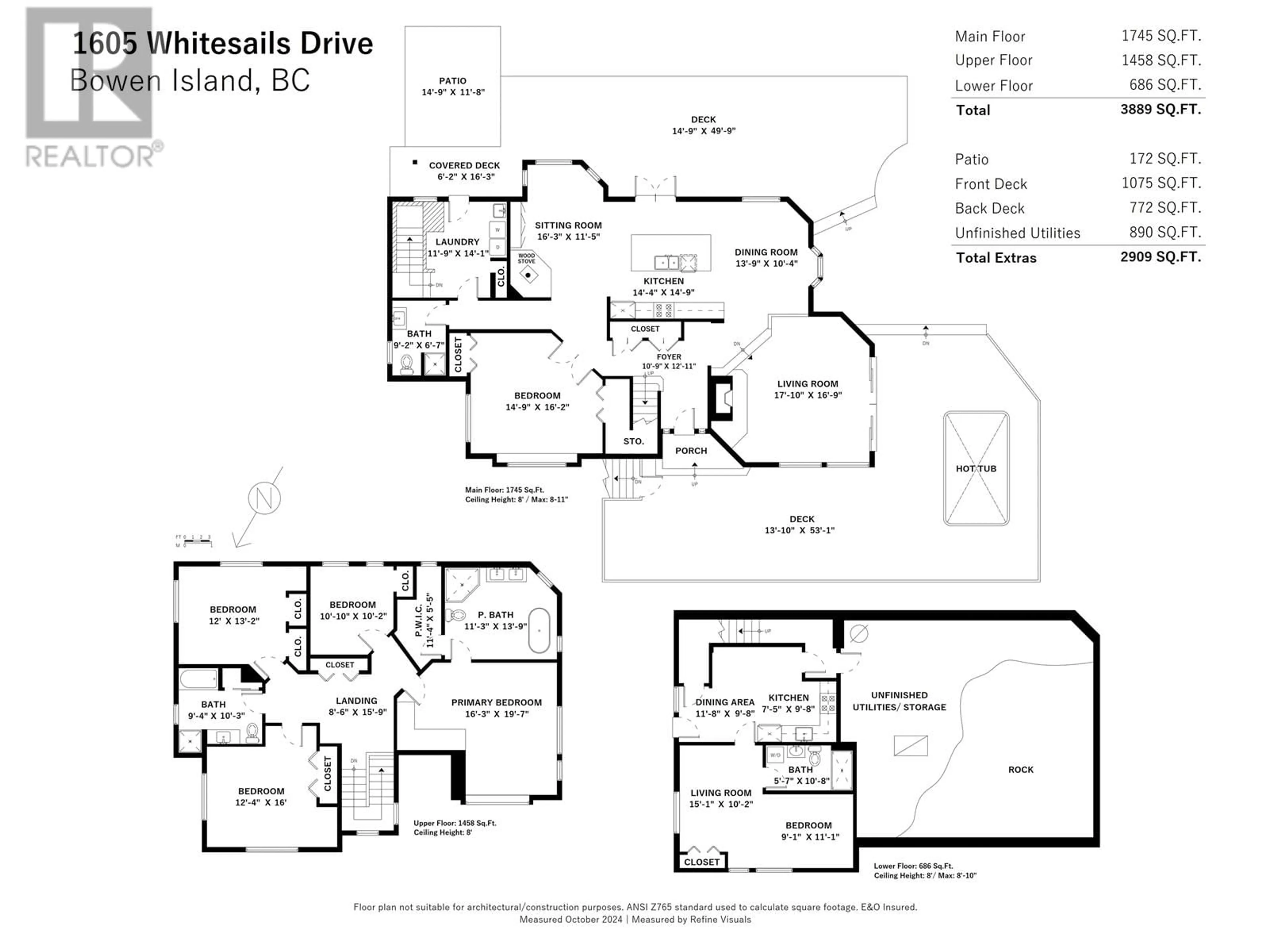 Floor plan for 1605 WHITESAILS DRIVE, Bowen Island British Columbia V0N1G2