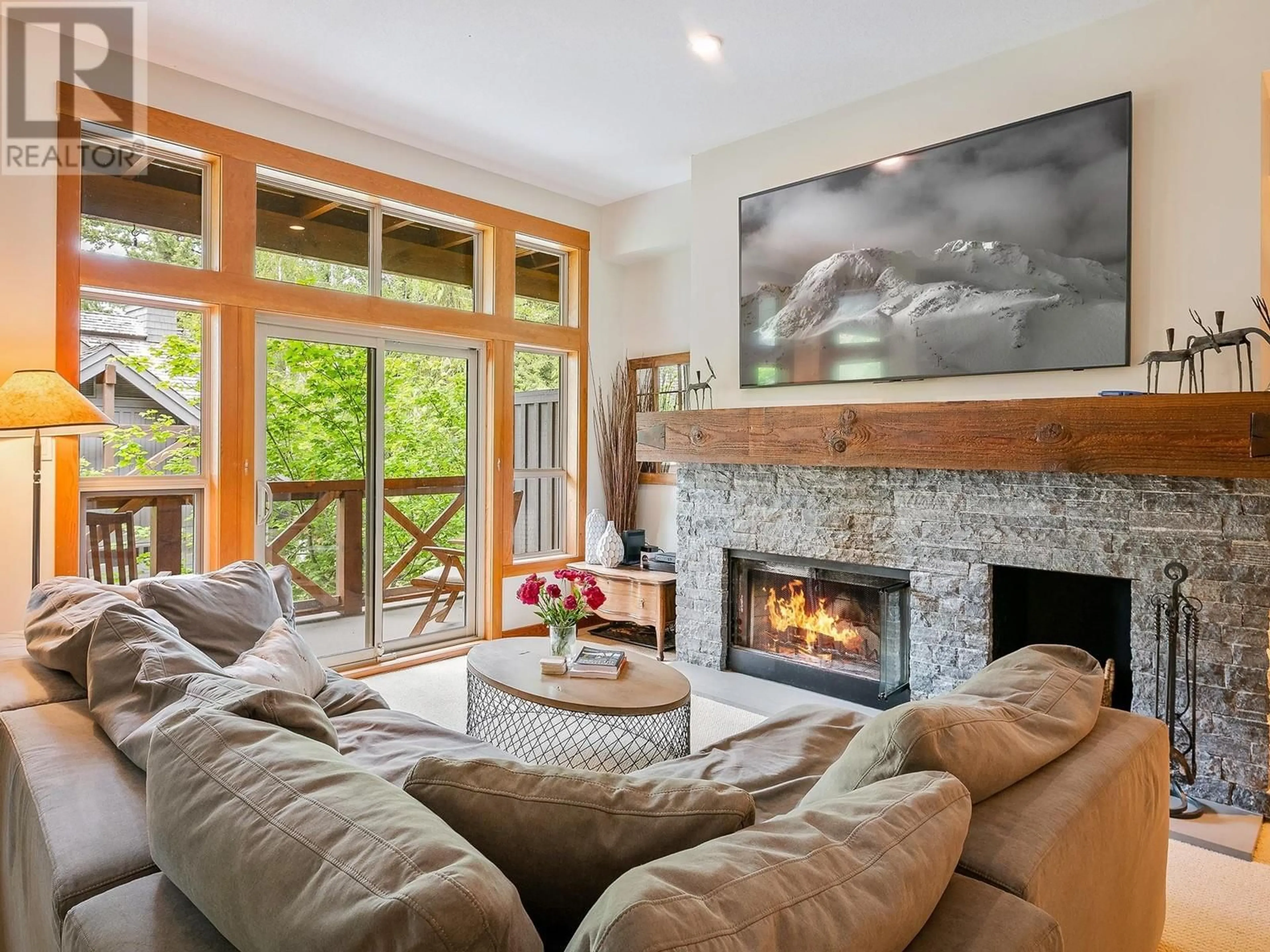 Living room, wood floors for 6 4668 BLACKCOMB WAY, Whistler British Columbia V8E0Z2