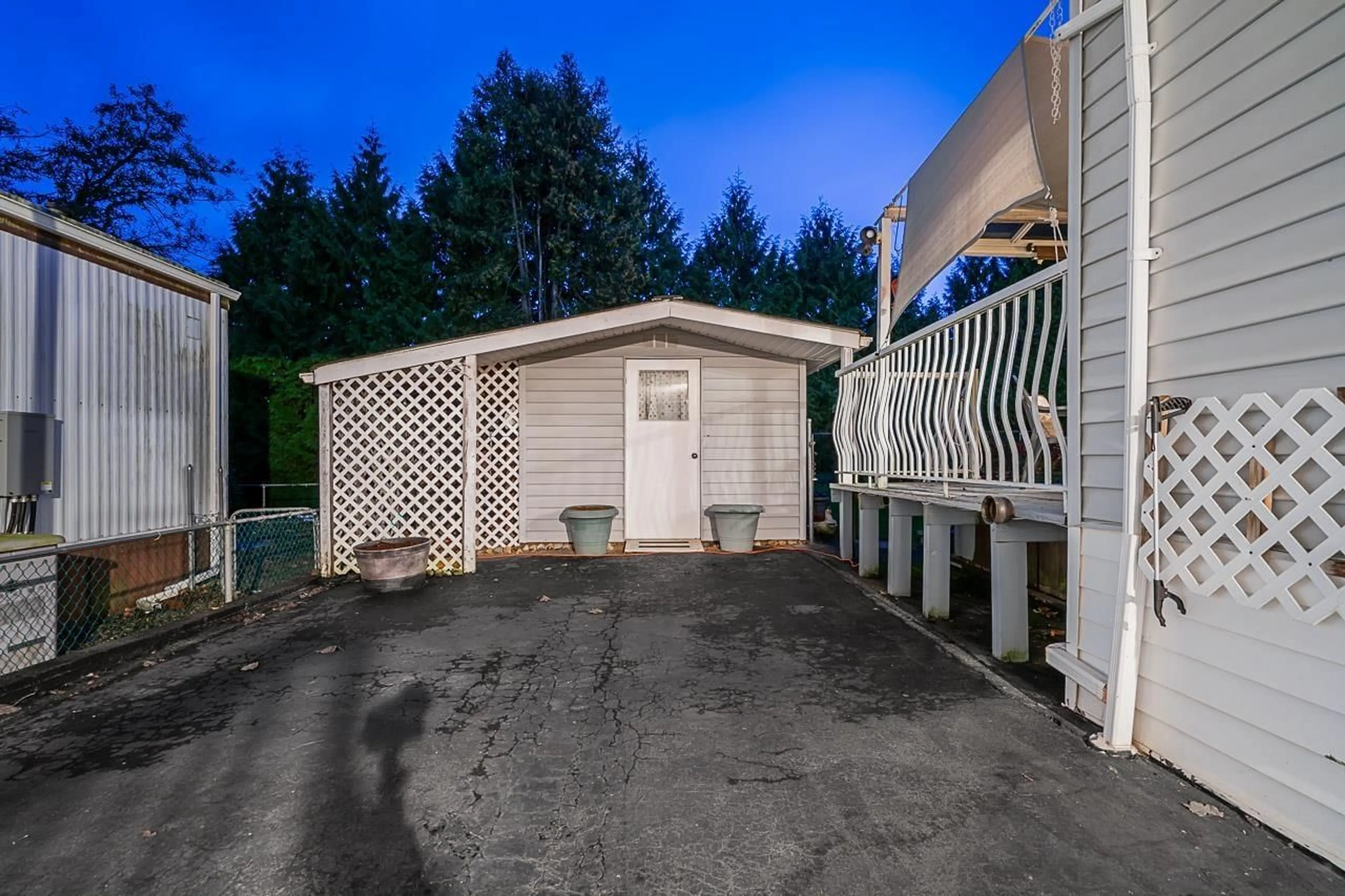 Patio, the fenced backyard for 107 27111 0 AVENUE, Langley British Columbia V4W2T3