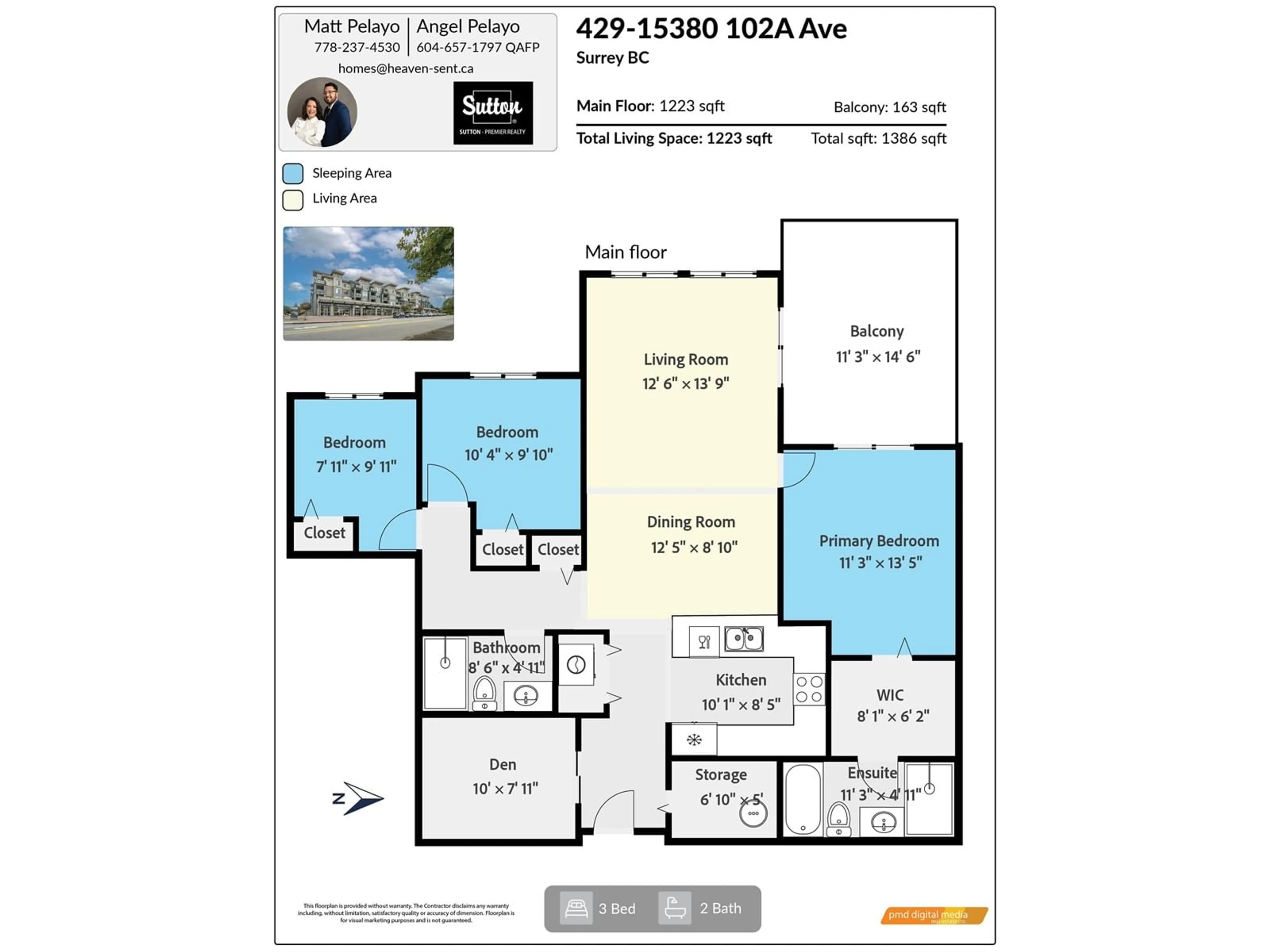 Floor plan for 429 15380 102A AVENUE, Surrey British Columbia V3R0B3