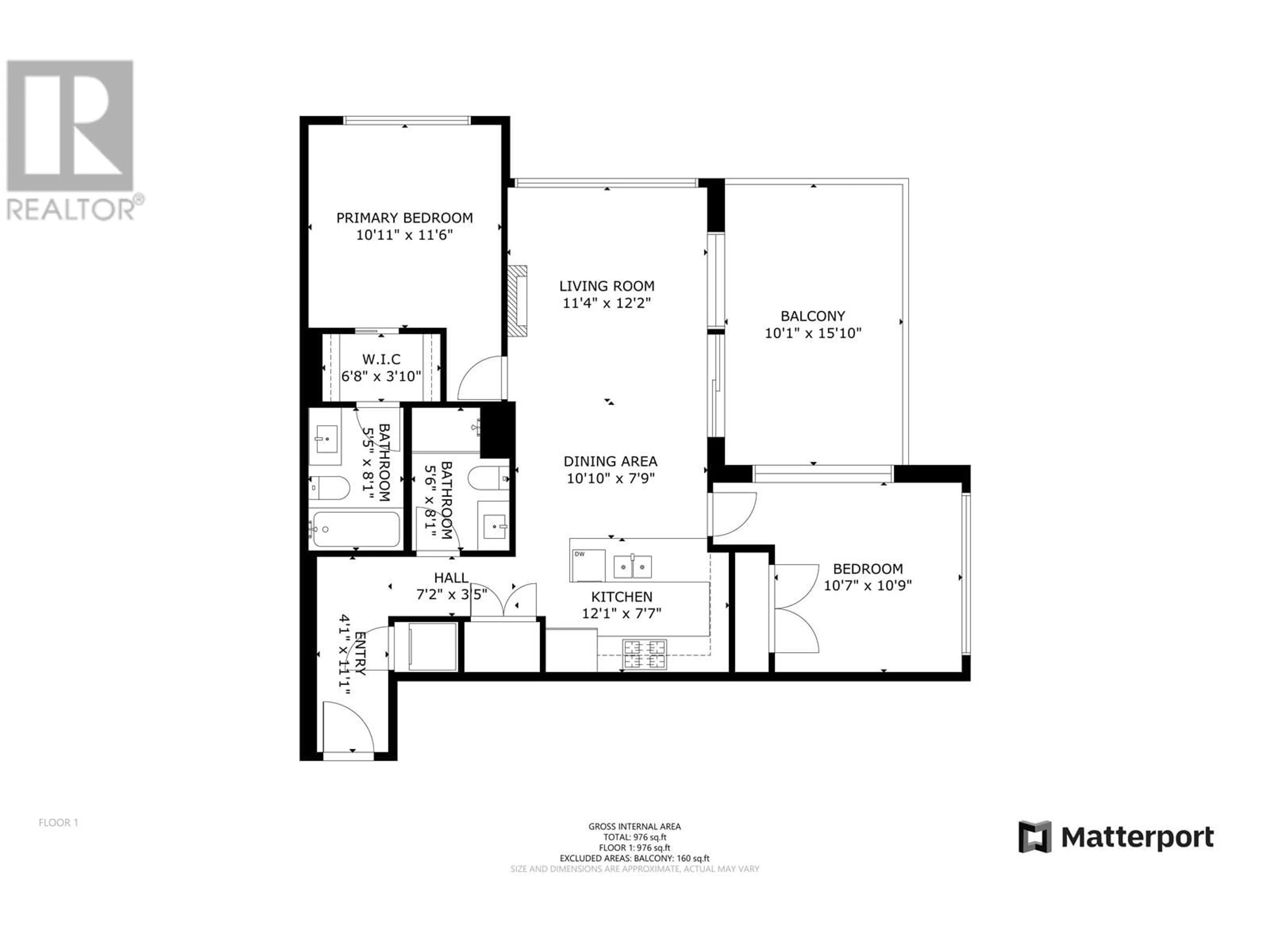 Floor plan for 1008 280 ROSS DRIVE, New Westminster British Columbia V3L0C2