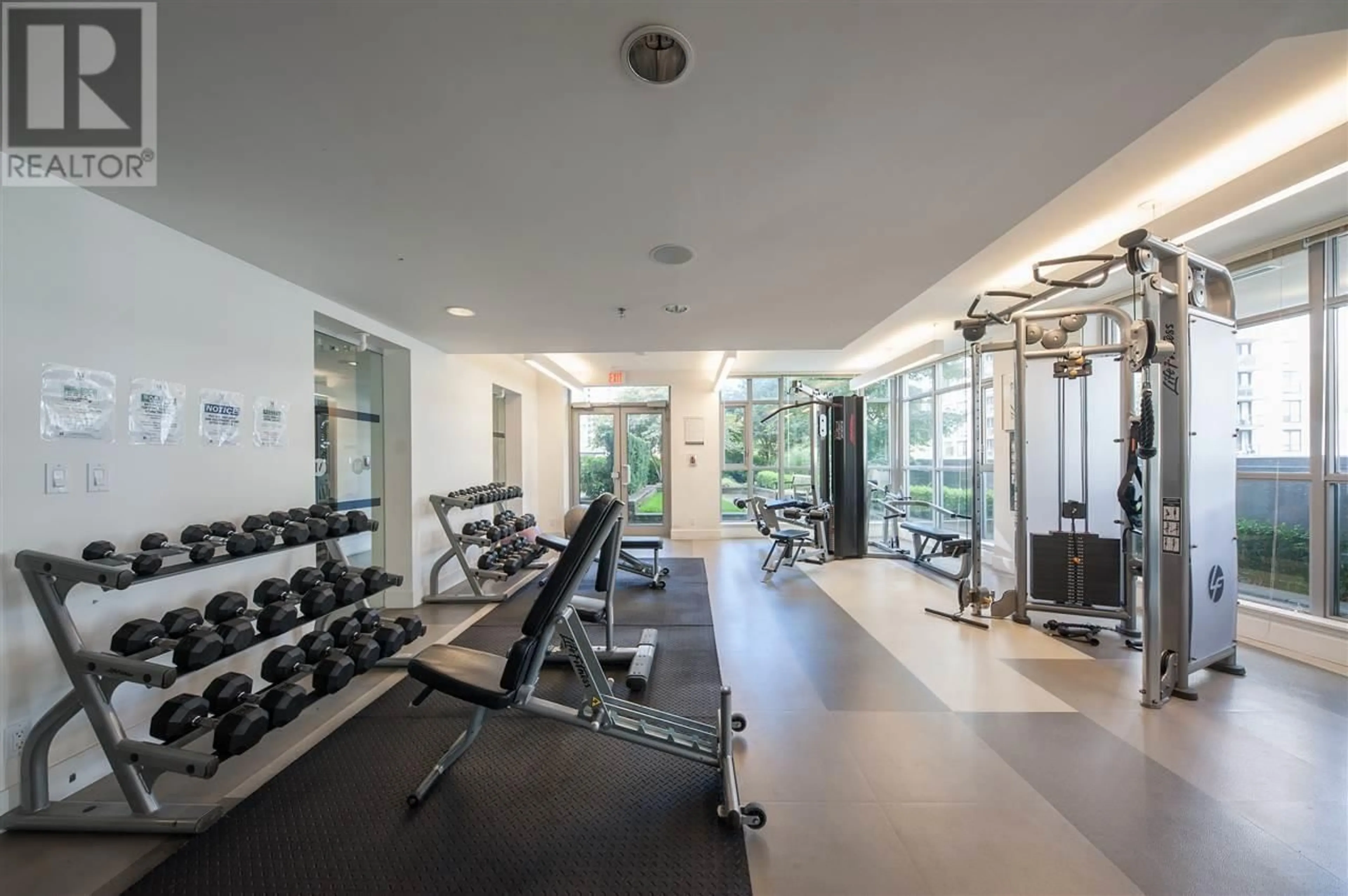 Gym or fitness room, wood floors for 1008 3008 GLEN DRIVE, Coquitlam British Columbia V3B0J5