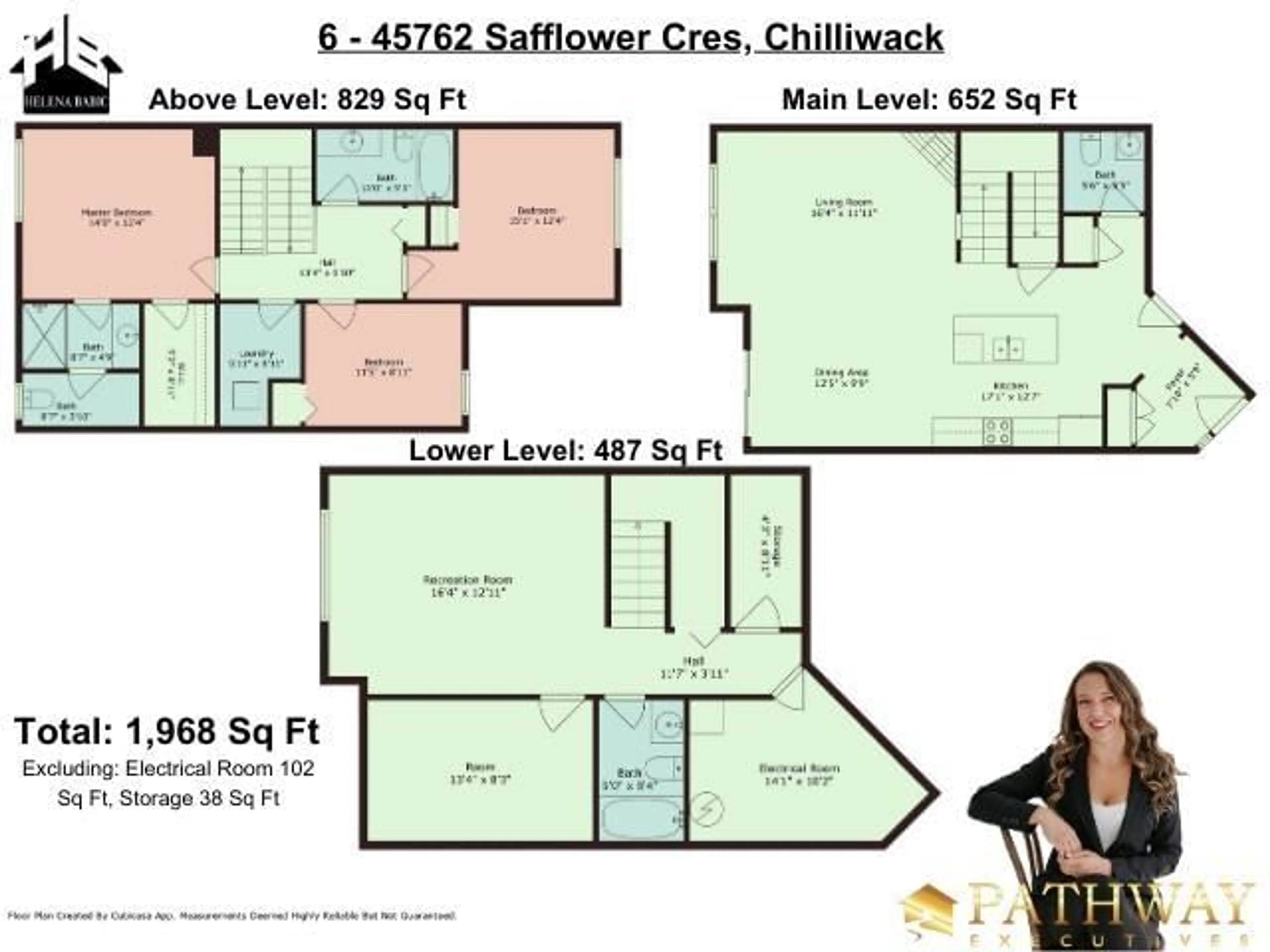 Floor plan for 6 45762 SAFFLOWER CRESCENT, Chilliwack British Columbia V2R0S4