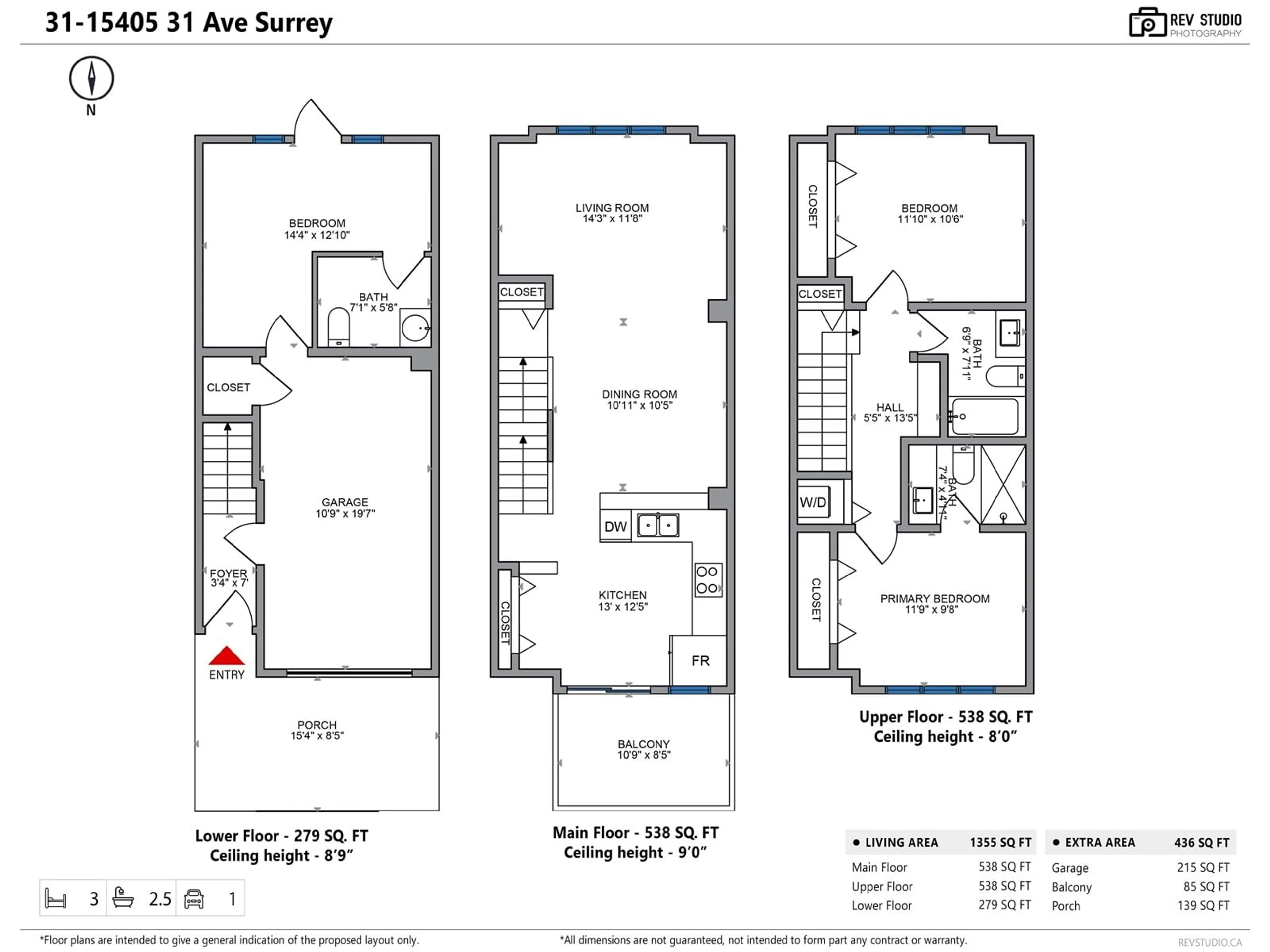 Floor plan for 31 15405 31 AVENUE, Surrey British Columbia V3Z2W5