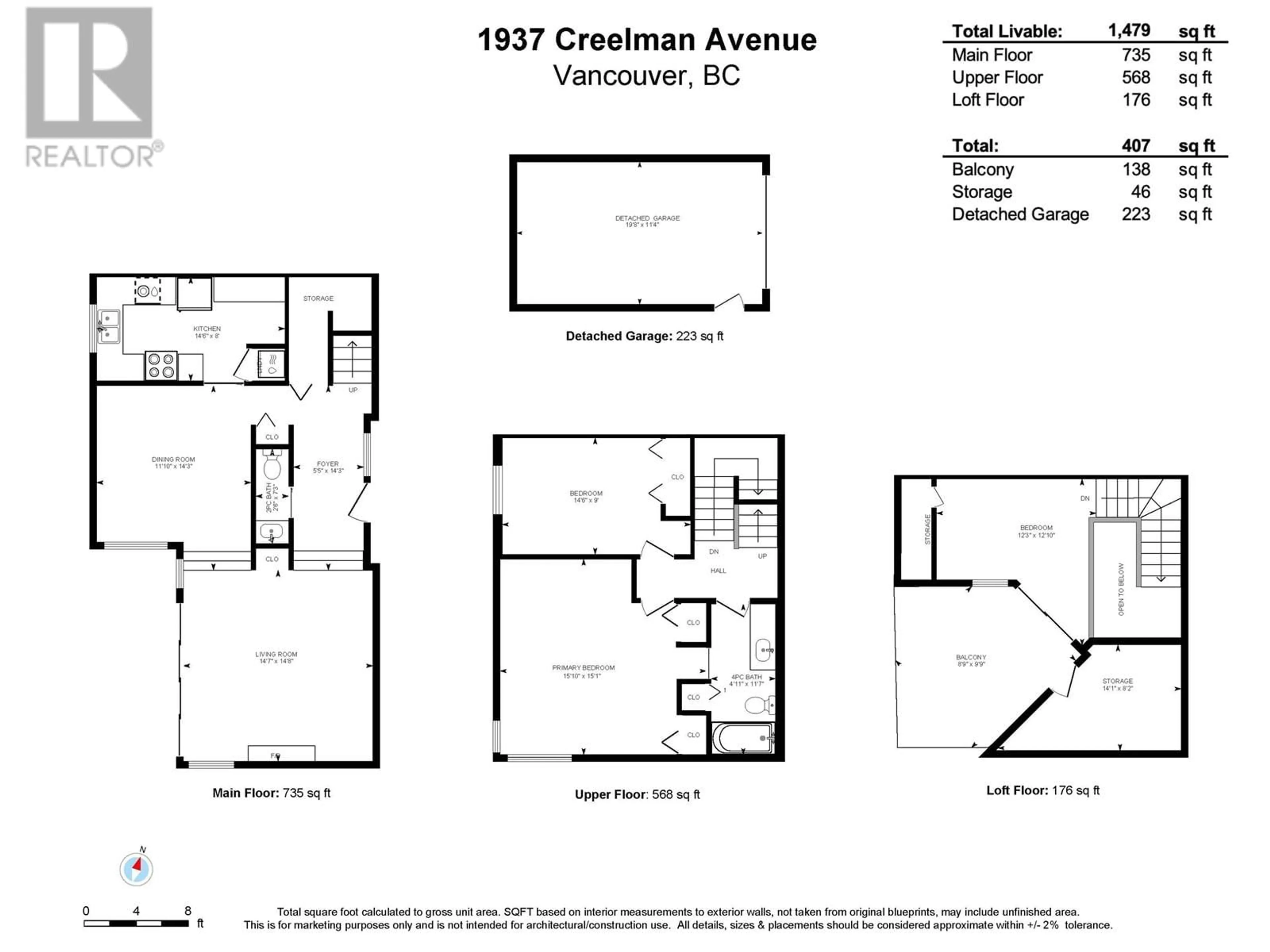 Floor plan for 1937 CREELMAN AVENUE, Vancouver British Columbia V6J1B8