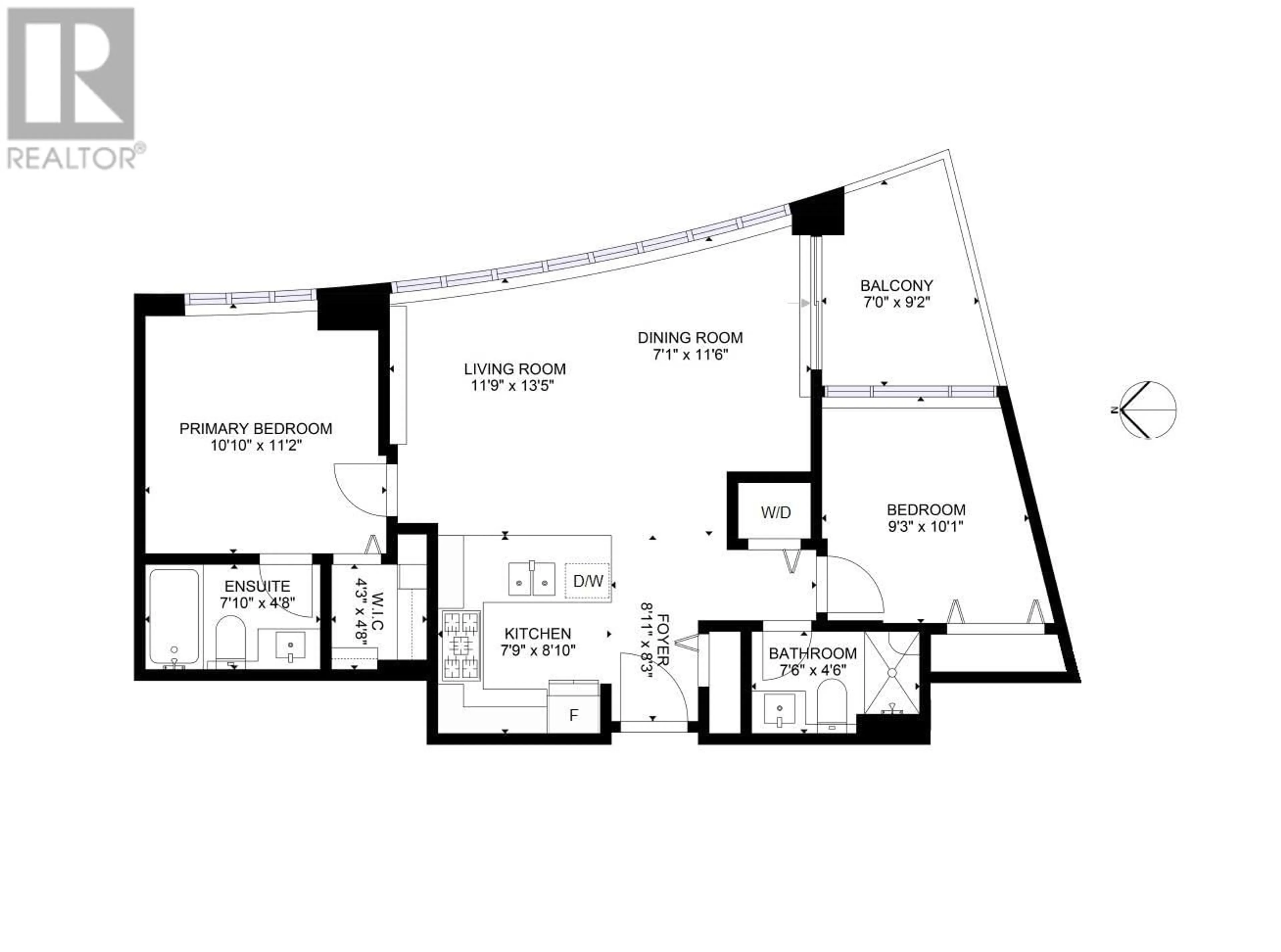 Floor plan for 1808 4189 HALIFAX STREET, Burnaby British Columbia V5C0H9