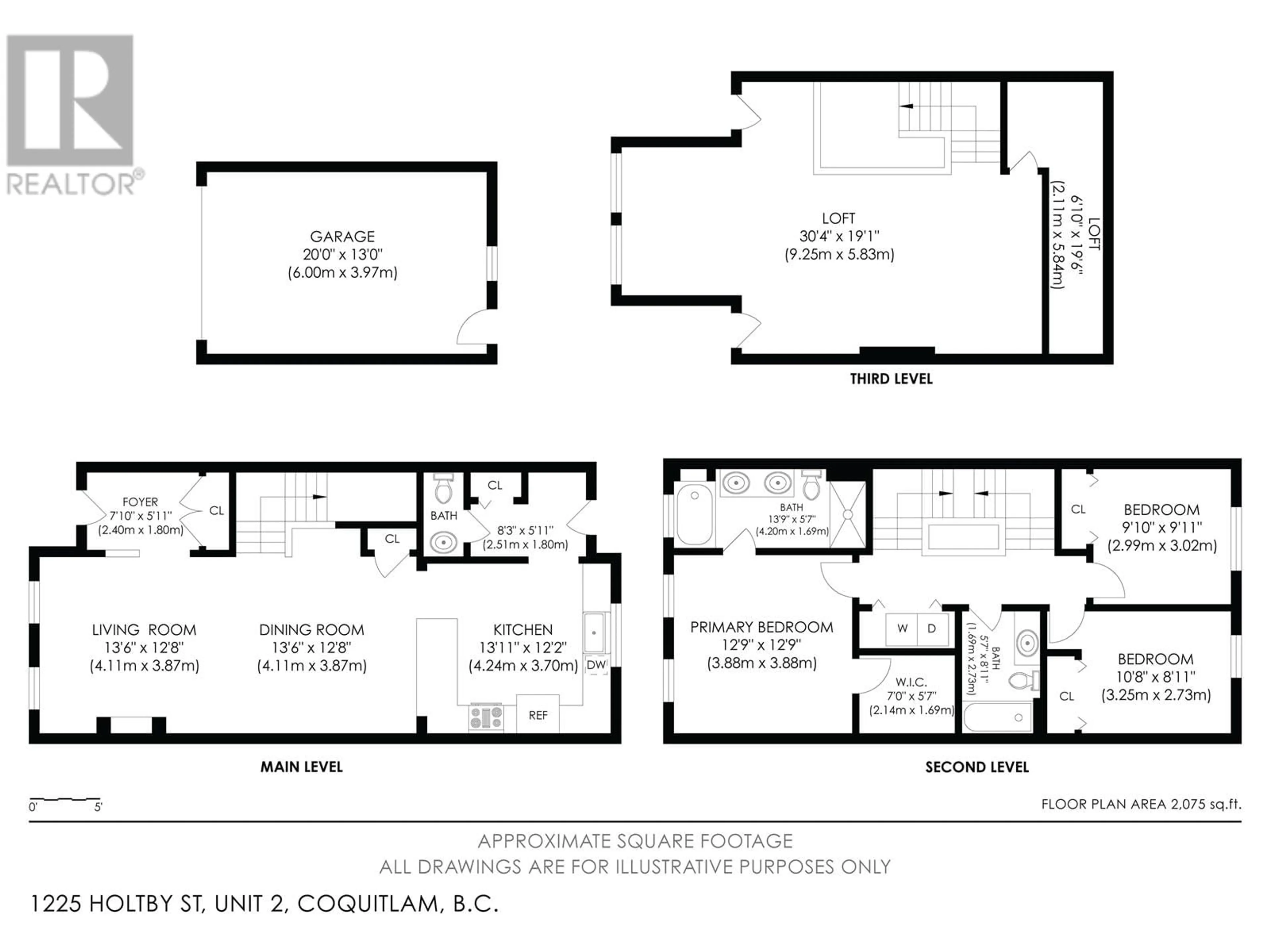 Floor plan for 2 1225 HOLTBY STREET, Coquitlam British Columbia V3B0E6