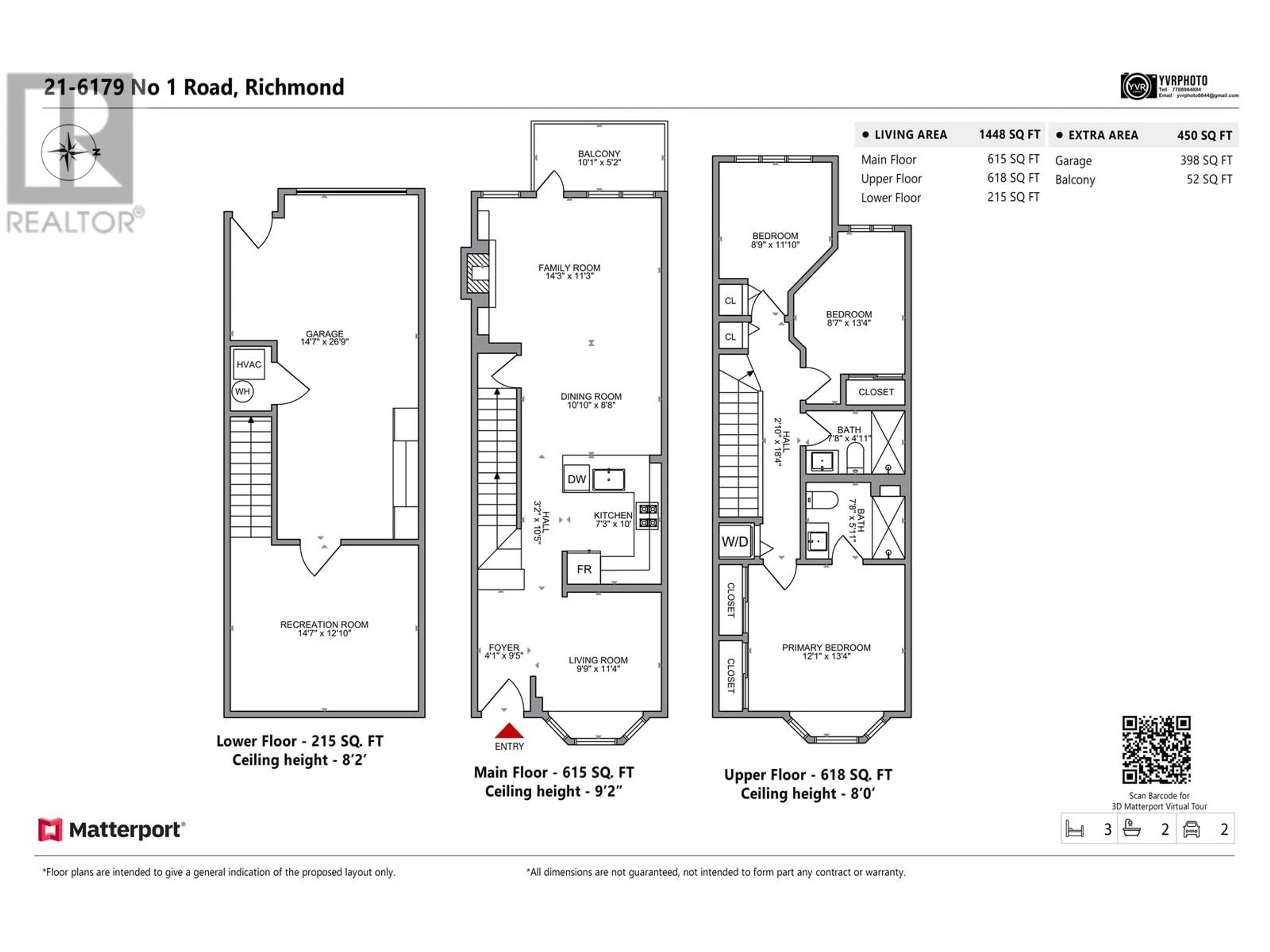 Floor plan for 21 6179 NO. 1 ROAD, Richmond British Columbia V7C1T4