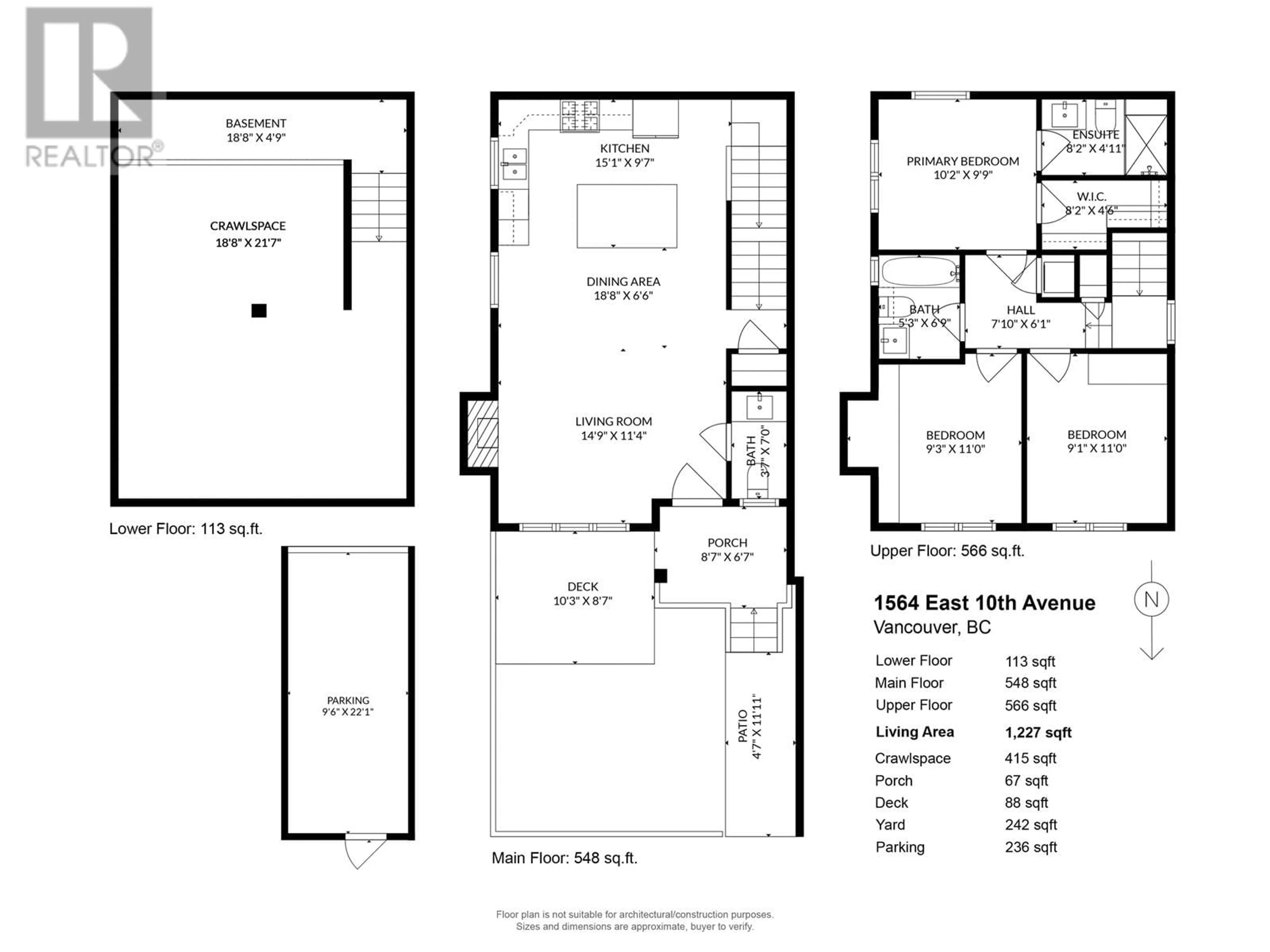 Floor plan for 1564 E 10TH AVENUE, Vancouver British Columbia V5N1X5