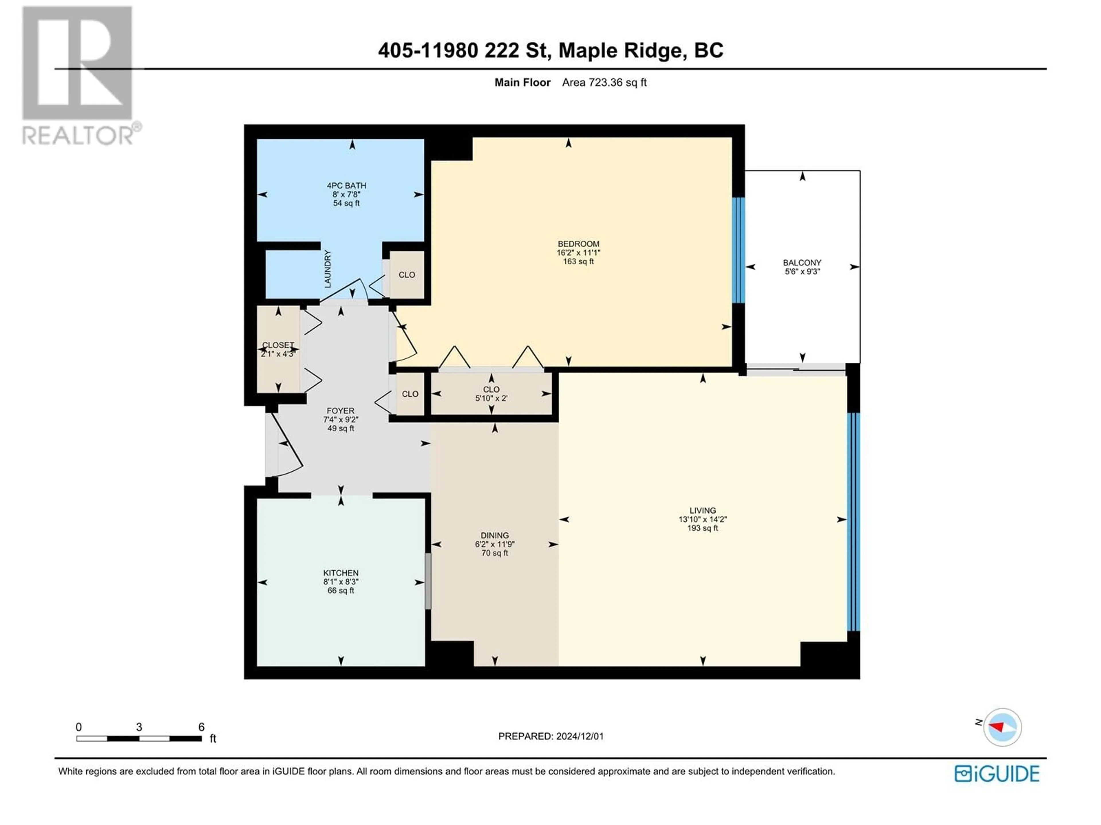 Floor plan for 405 11980 222 STREET, Maple Ridge British Columbia V2X0L8