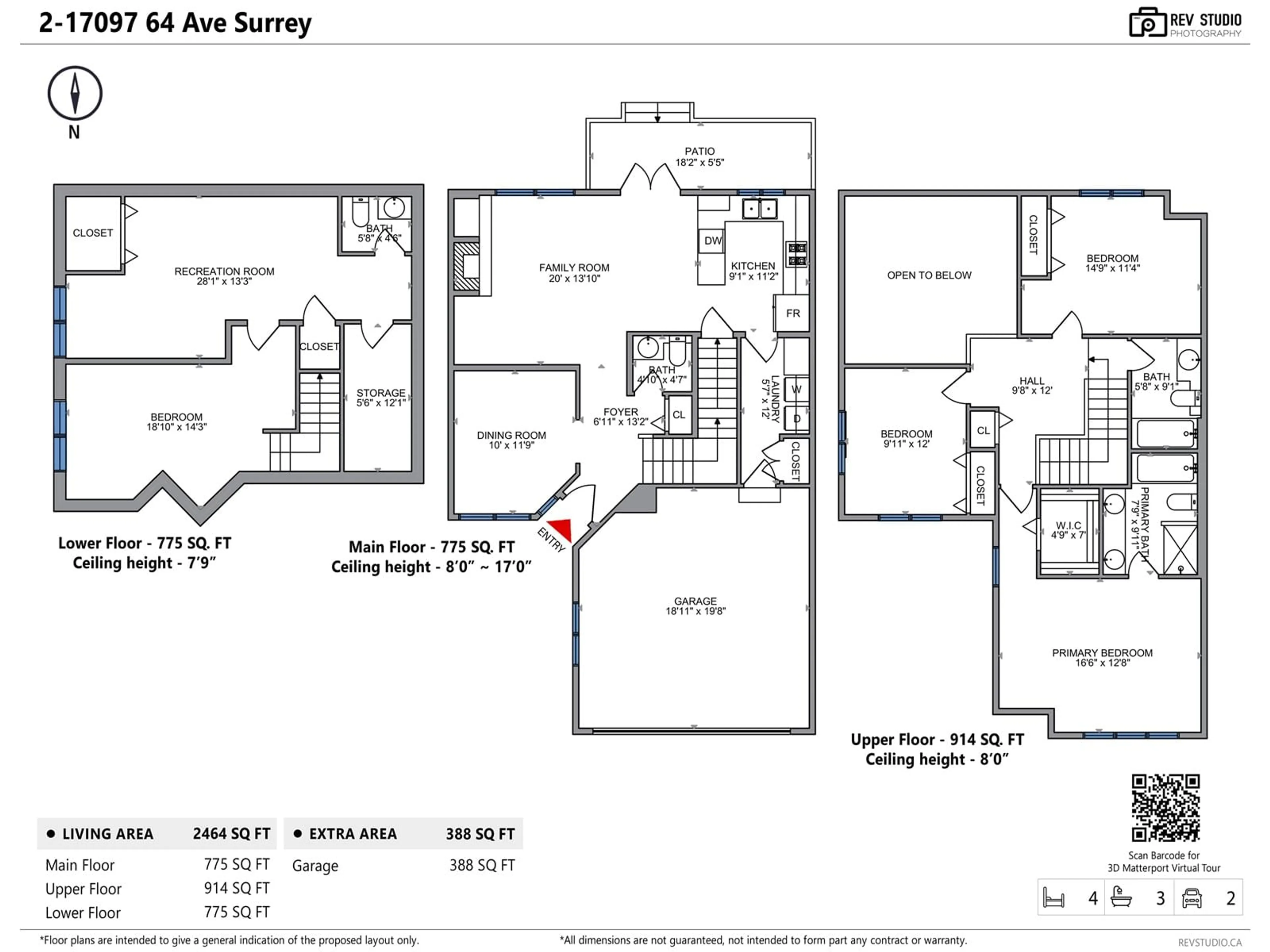 Floor plan for 2 17097 64 AVENUE, Surrey British Columbia V3S1Y5