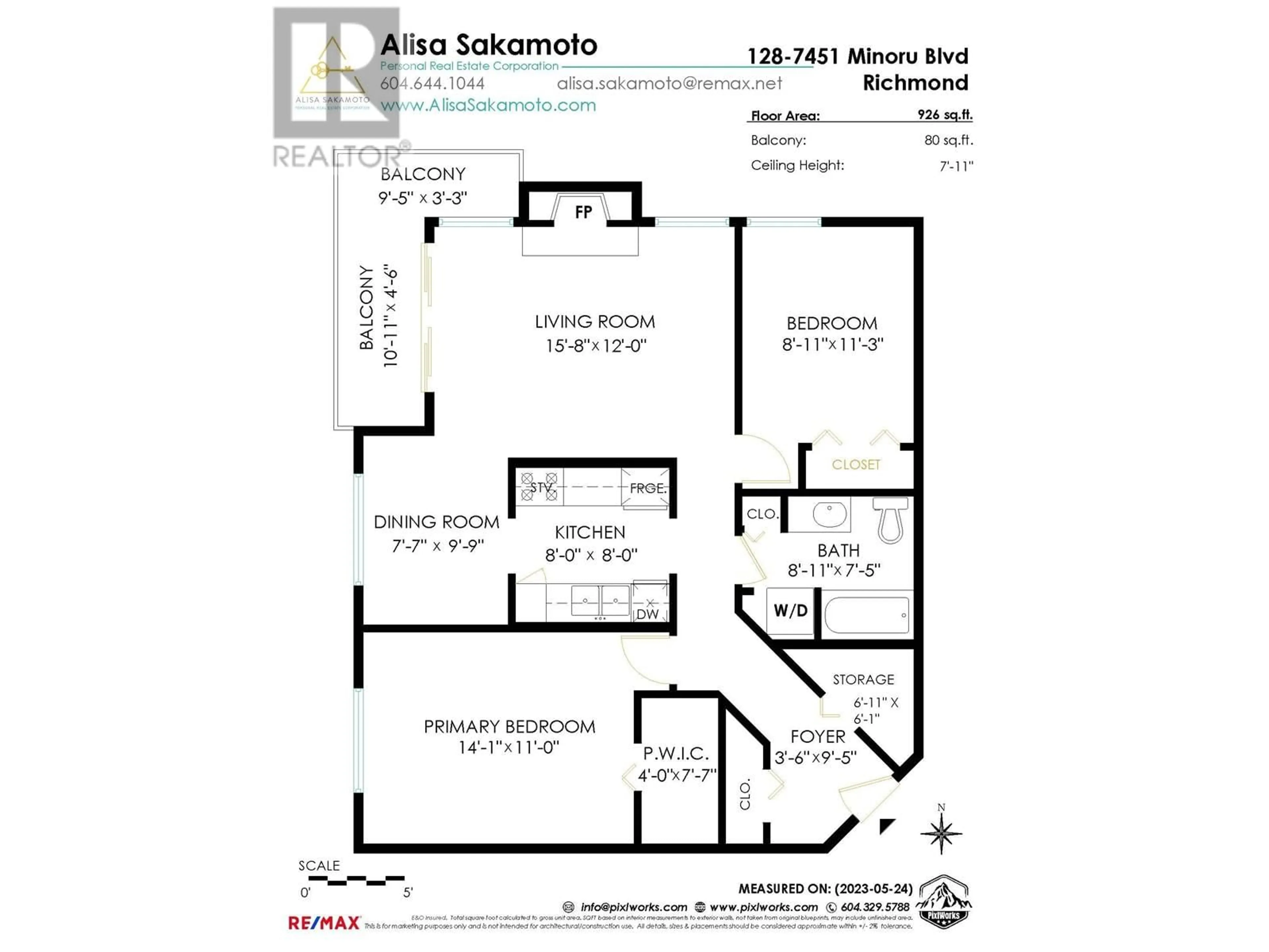 Floor plan for 128 7451 MINORU BOULEVARD, Richmond British Columbia V6Y1Z3