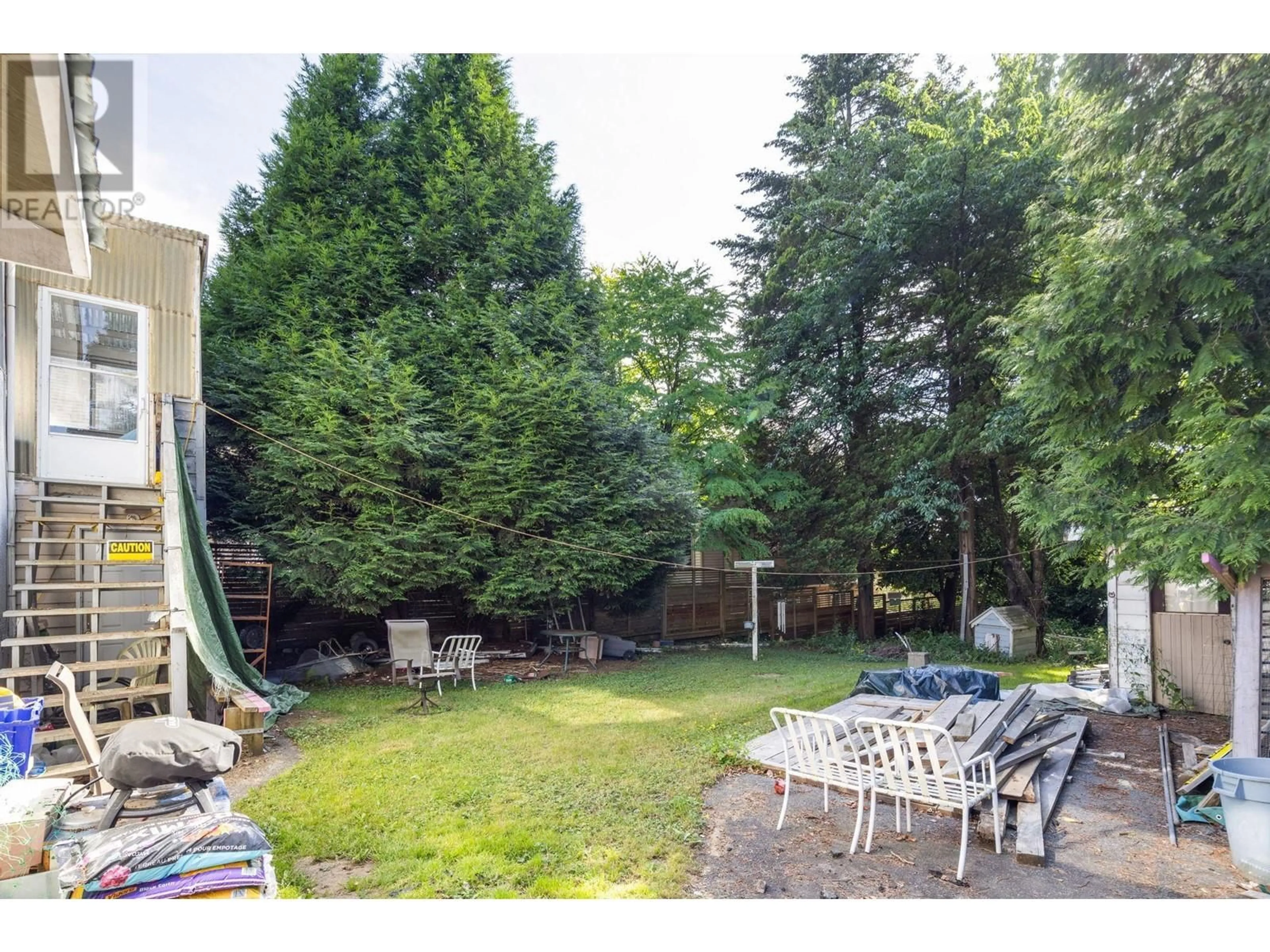 Patio, the fenced backyard for 3343 FLEMING STREET, Vancouver British Columbia V5N3V6