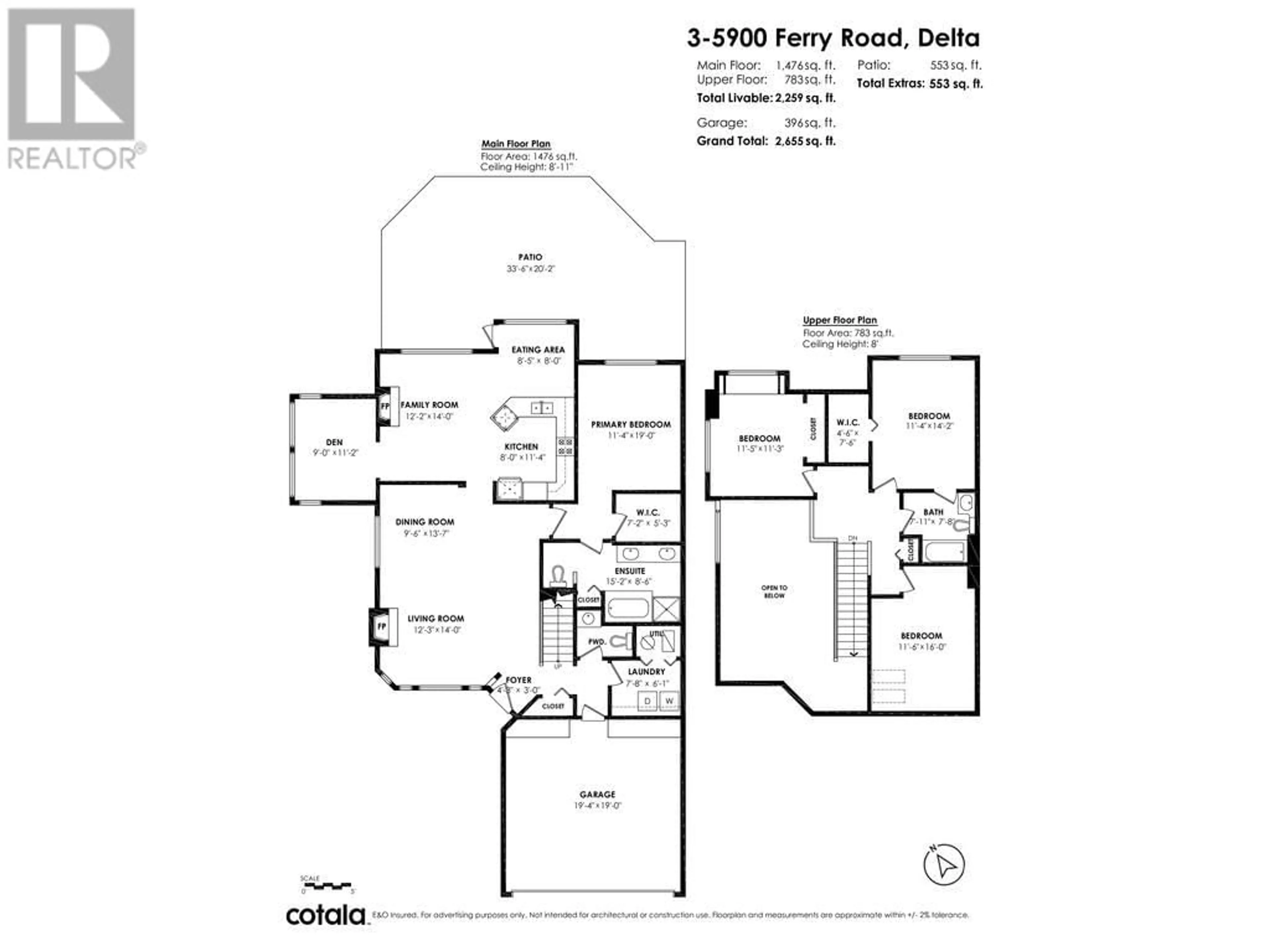 Floor plan for 3 5900 FERRY ROAD, Delta British Columbia V4K5C3