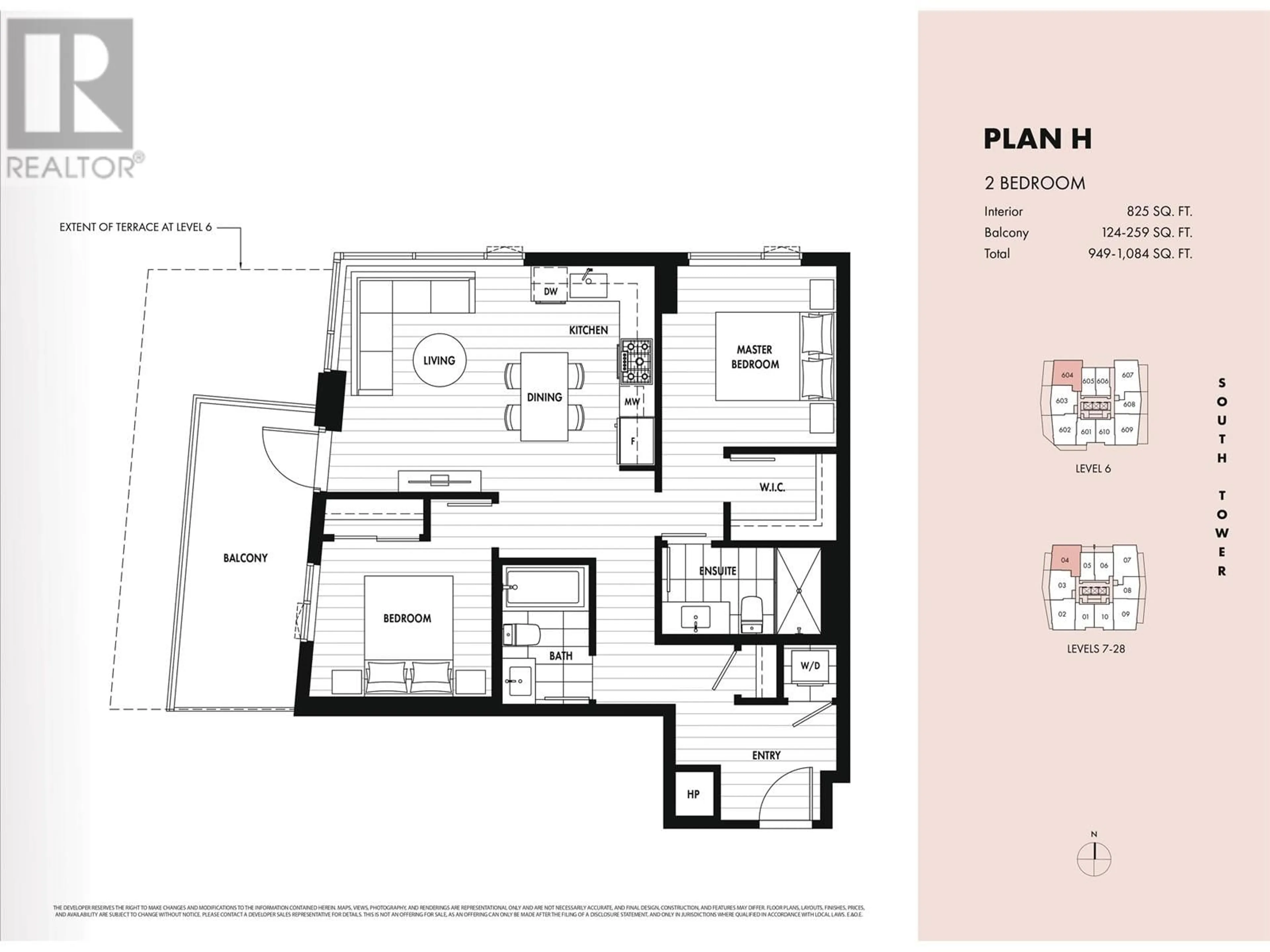 Floor plan for 2604 308 ALDERSON AVENUE, Coquitlam British Columbia V3K3V8