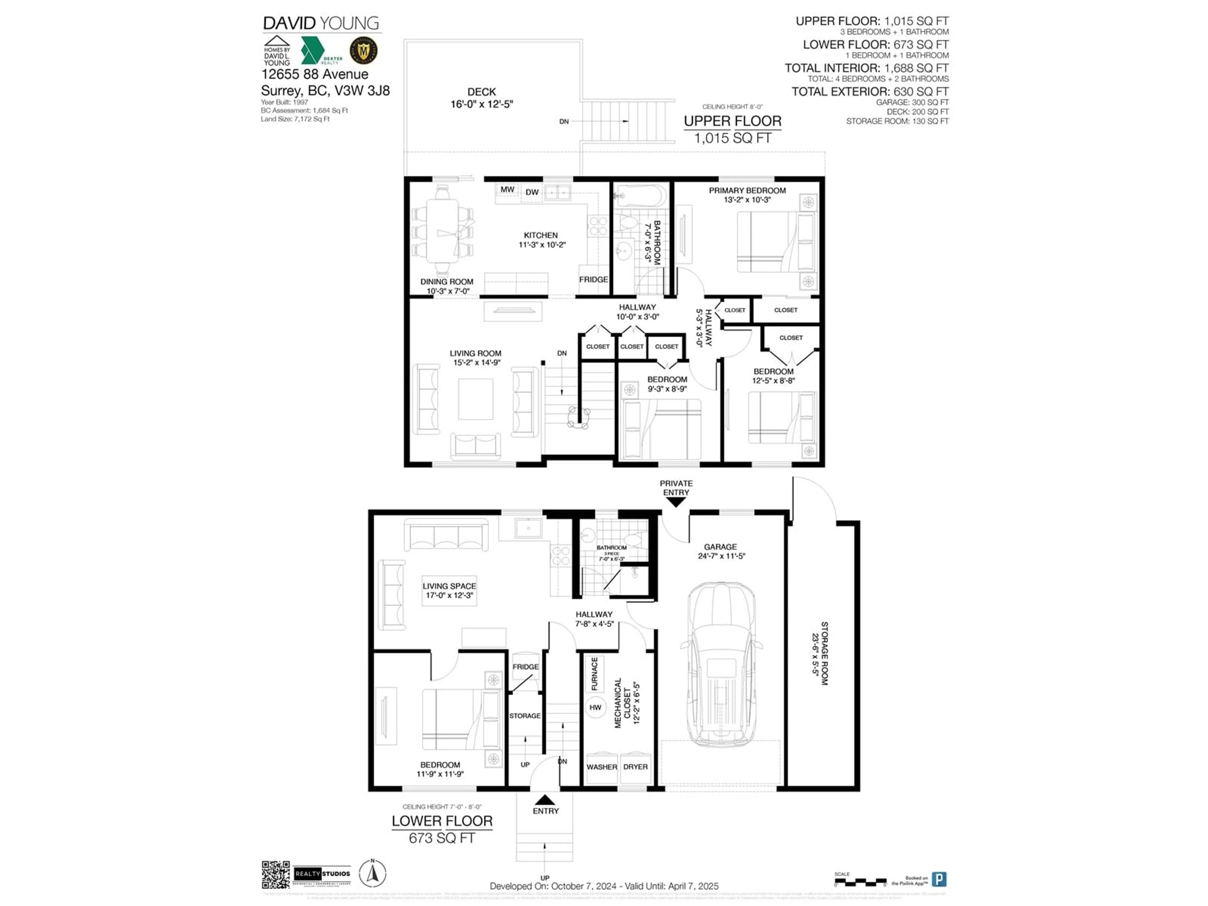 Floor plan for 12665 88 AVENUE, Surrey British Columbia V3W3J8