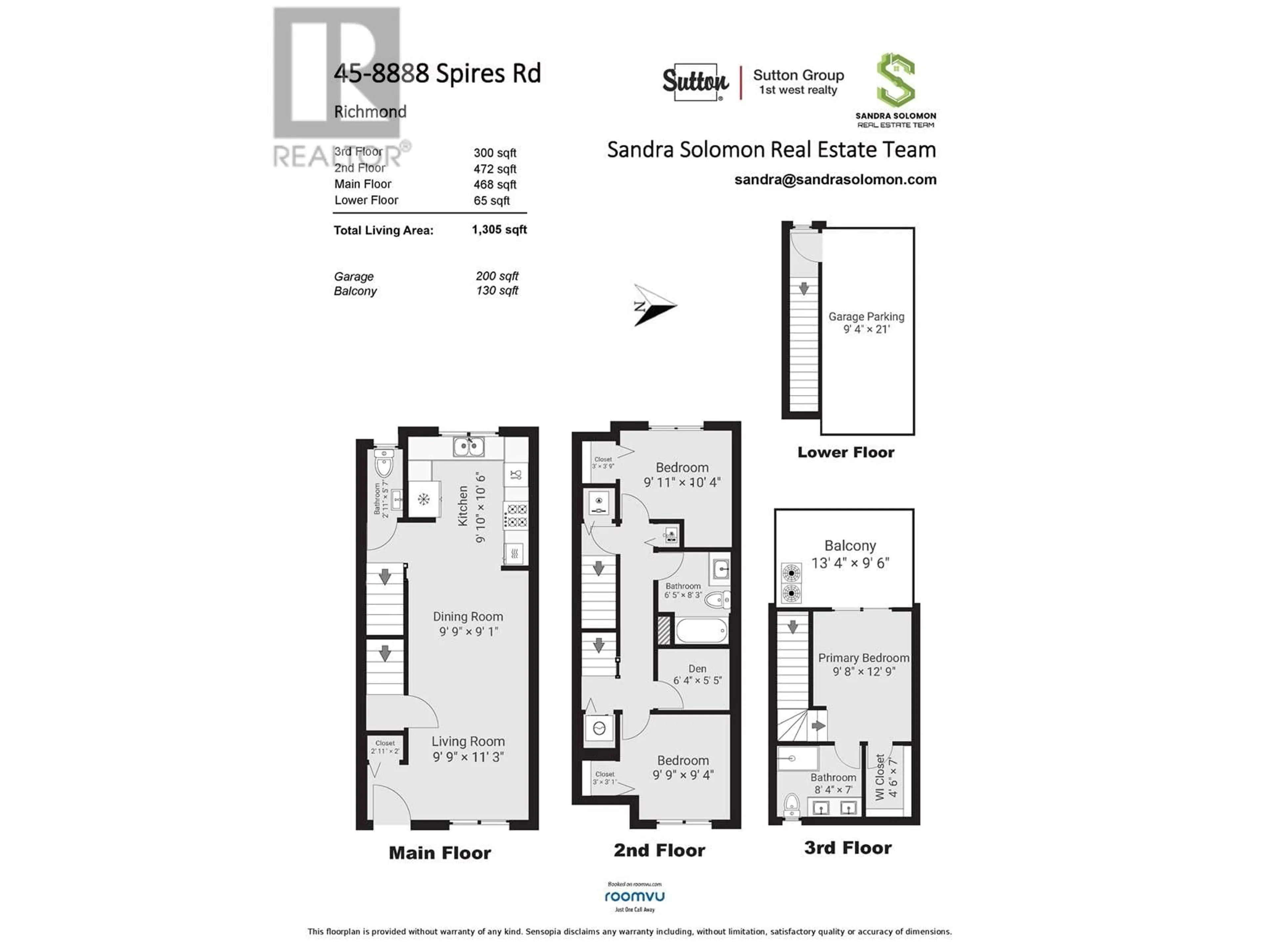 Floor plan for 45 8888 SPIRES ROAD, Richmond British Columbia V6Y1W5