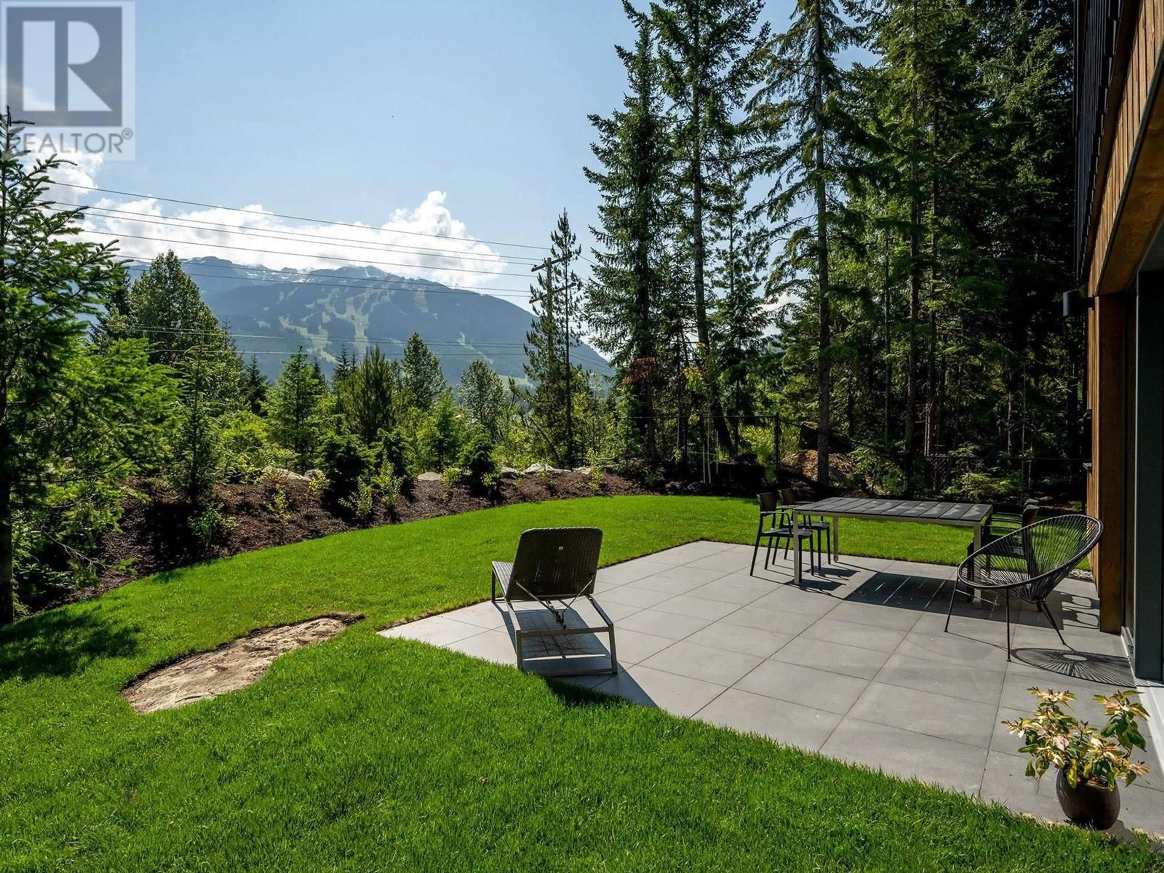 Patio, the fenced backyard for 6187 EAGLE DRIVE, Whistler British Columbia V8E0C6