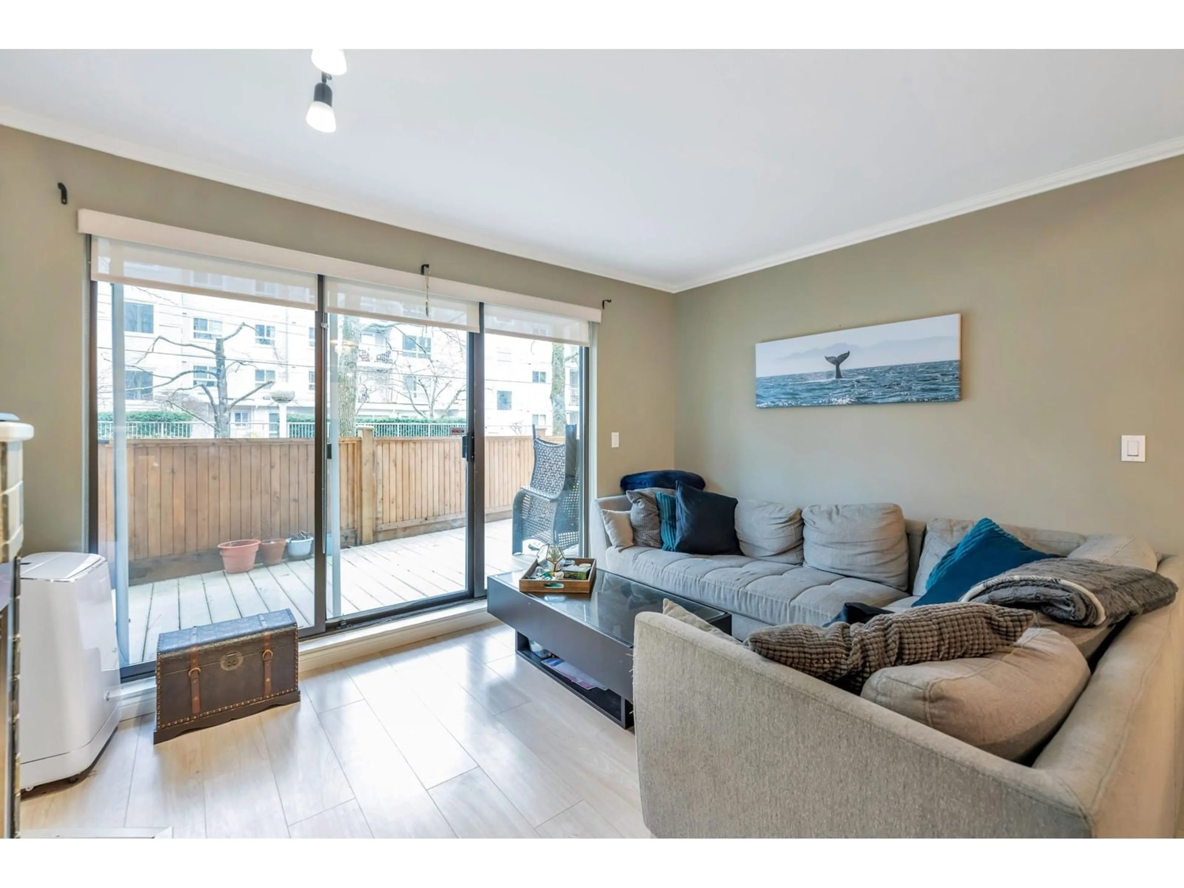 Living room, wood floors for 105 20268 54 AVENUE, Langley British Columbia V3A8R9