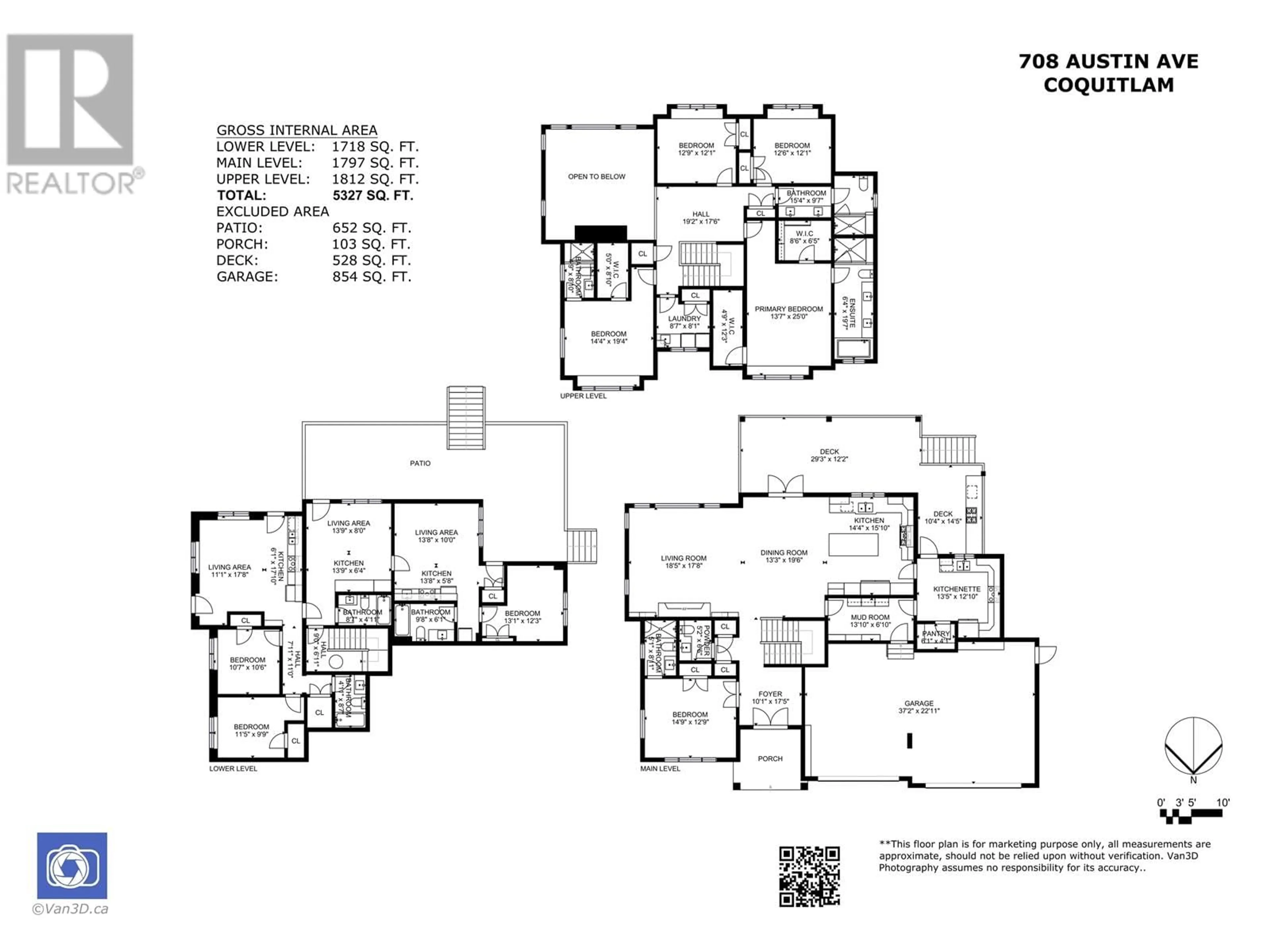 Floor plan for 708 AUSTIN AVENUE, Coquitlam British Columbia V3K3N1