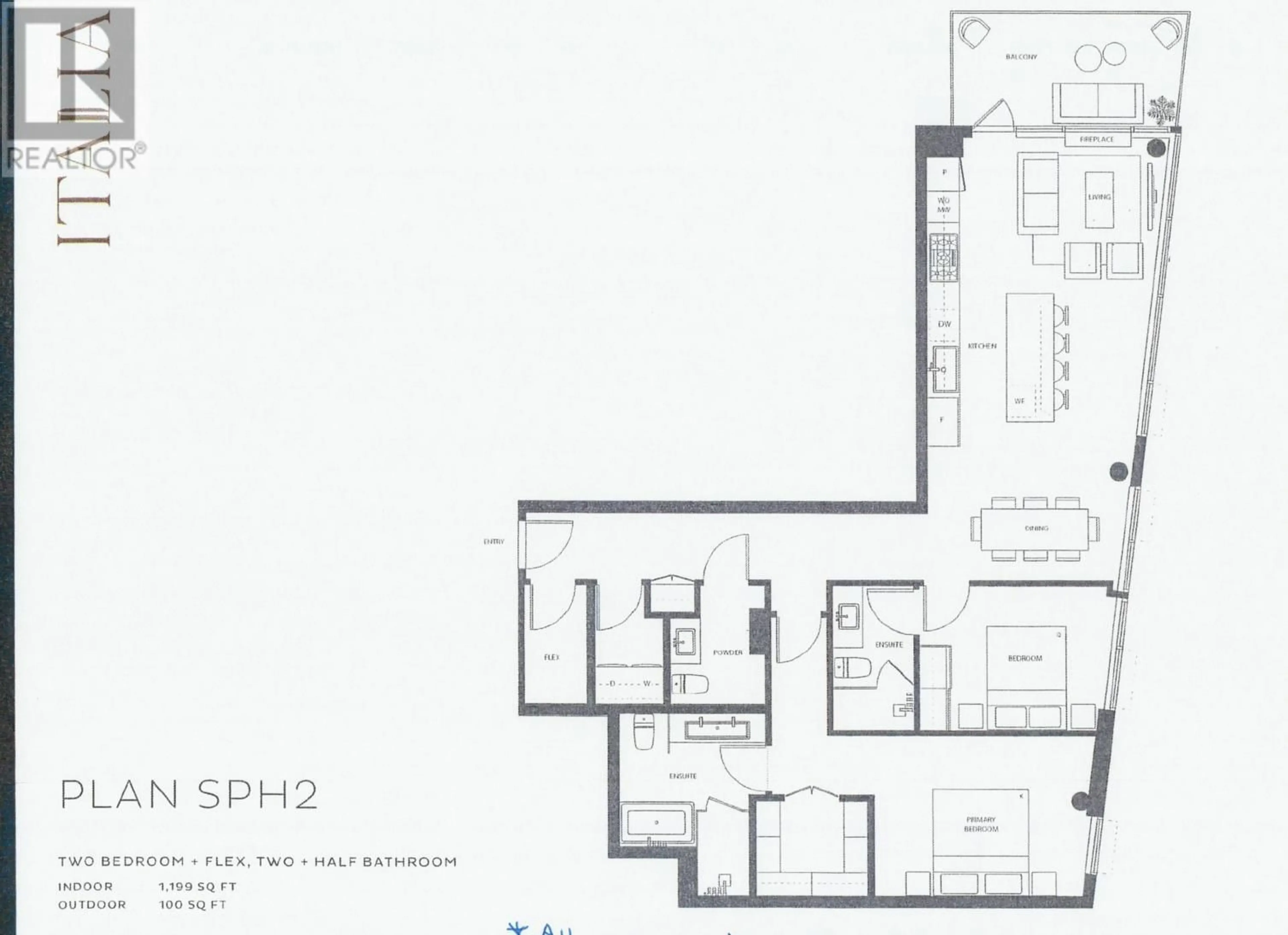 Floor plan for 1002 2323 FIR STREET, Vancouver British Columbia V6J1S5