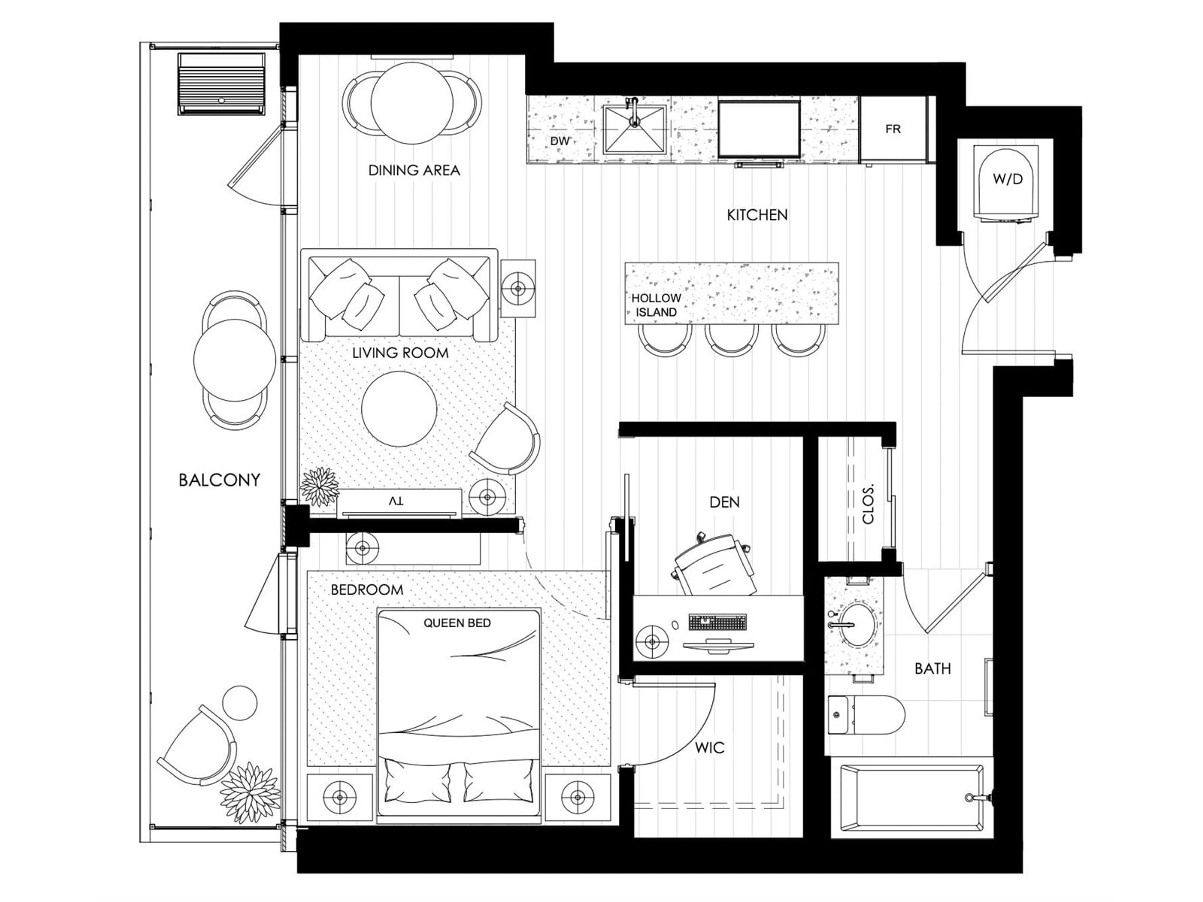 Floor plan for 1011 - 9611 140 STREET, Surrey British Columbia V3T4M2