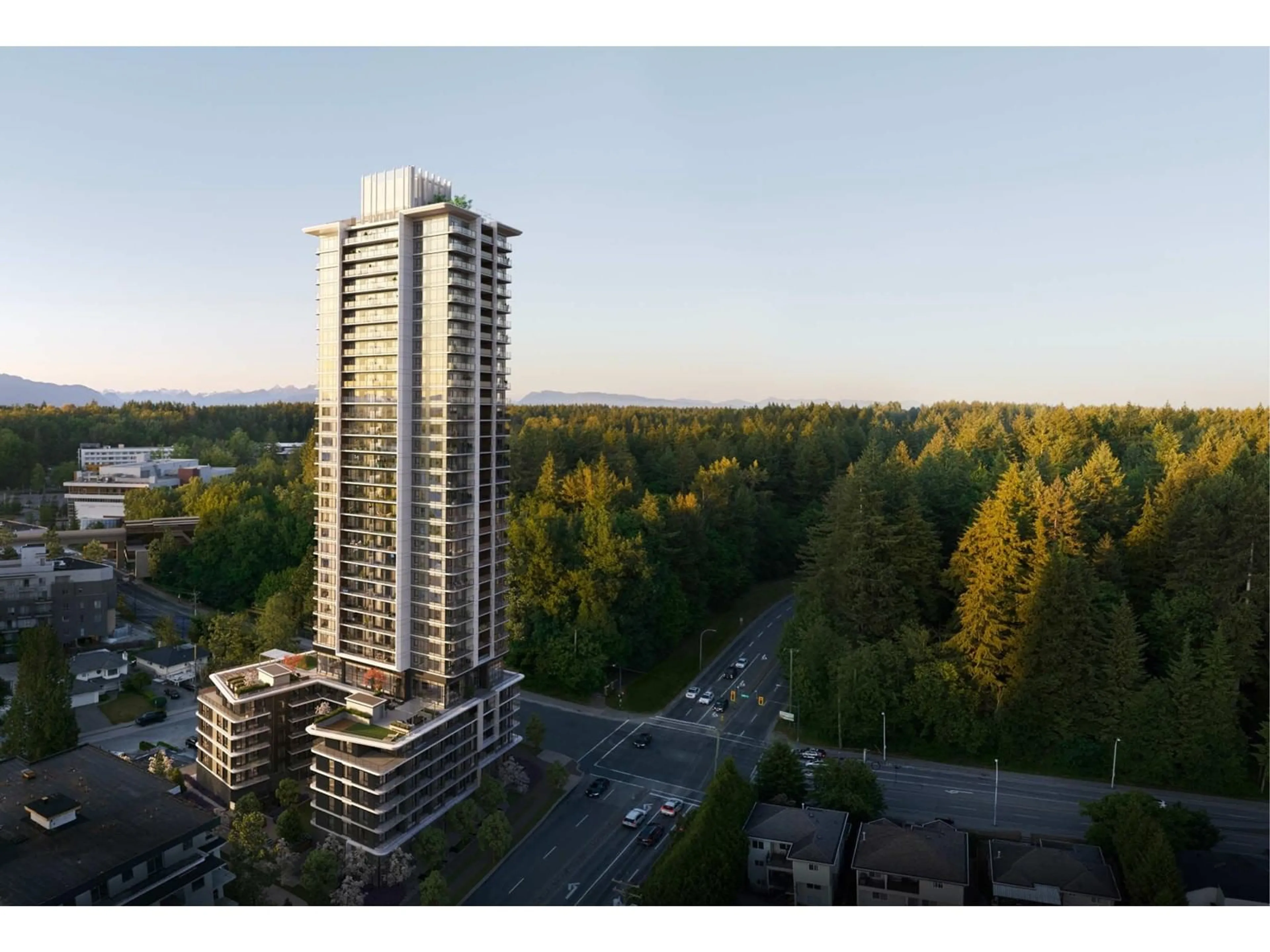 A pic from outside/outdoor area/front of a property/back of a property/a pic from drone, city buildings view from balcony for 1011 9611 140 STREET, Surrey British Columbia V3T4M2