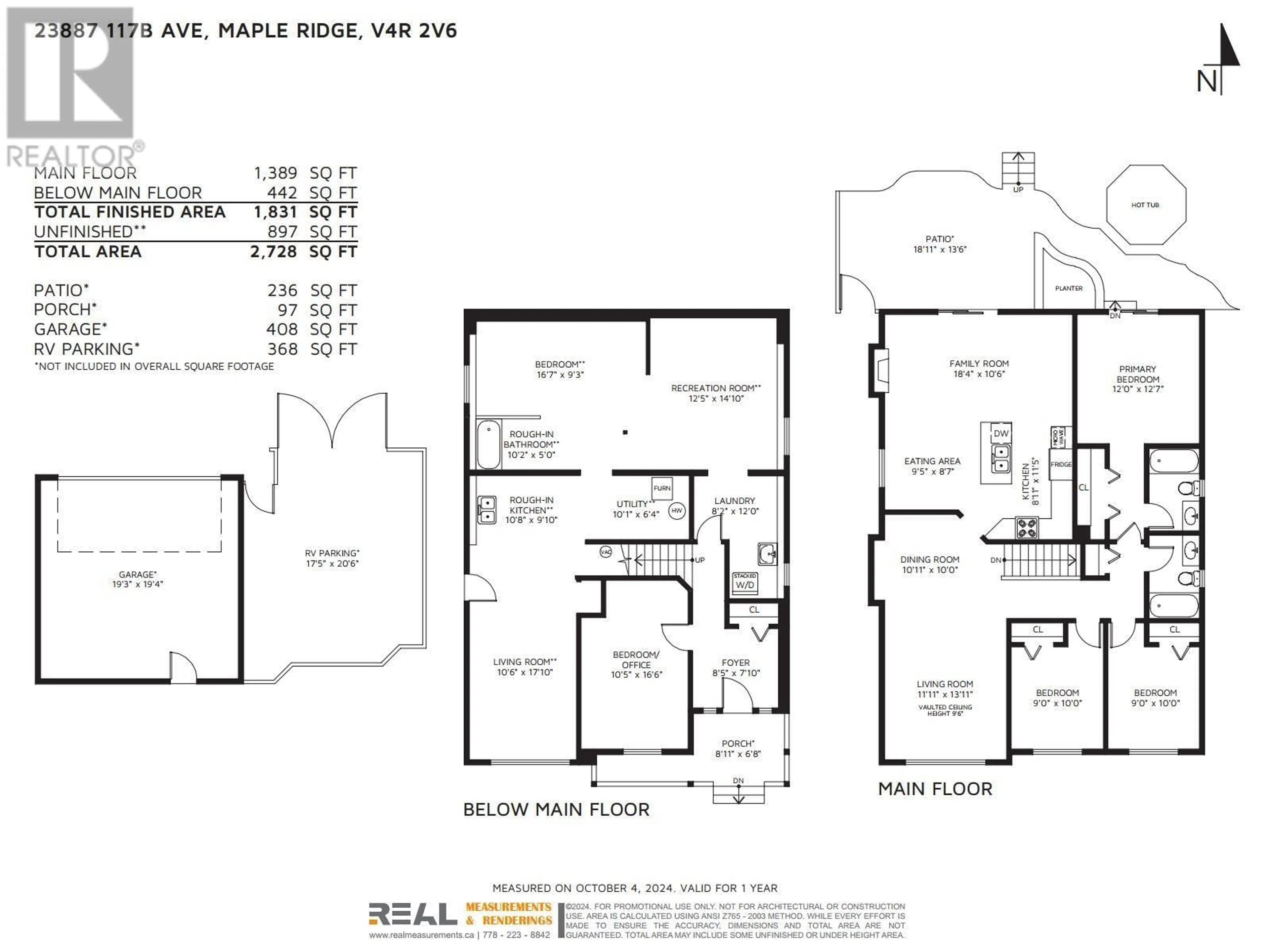 Floor plan for 23887 117B AVENUE, Maple Ridge British Columbia V4R2V6