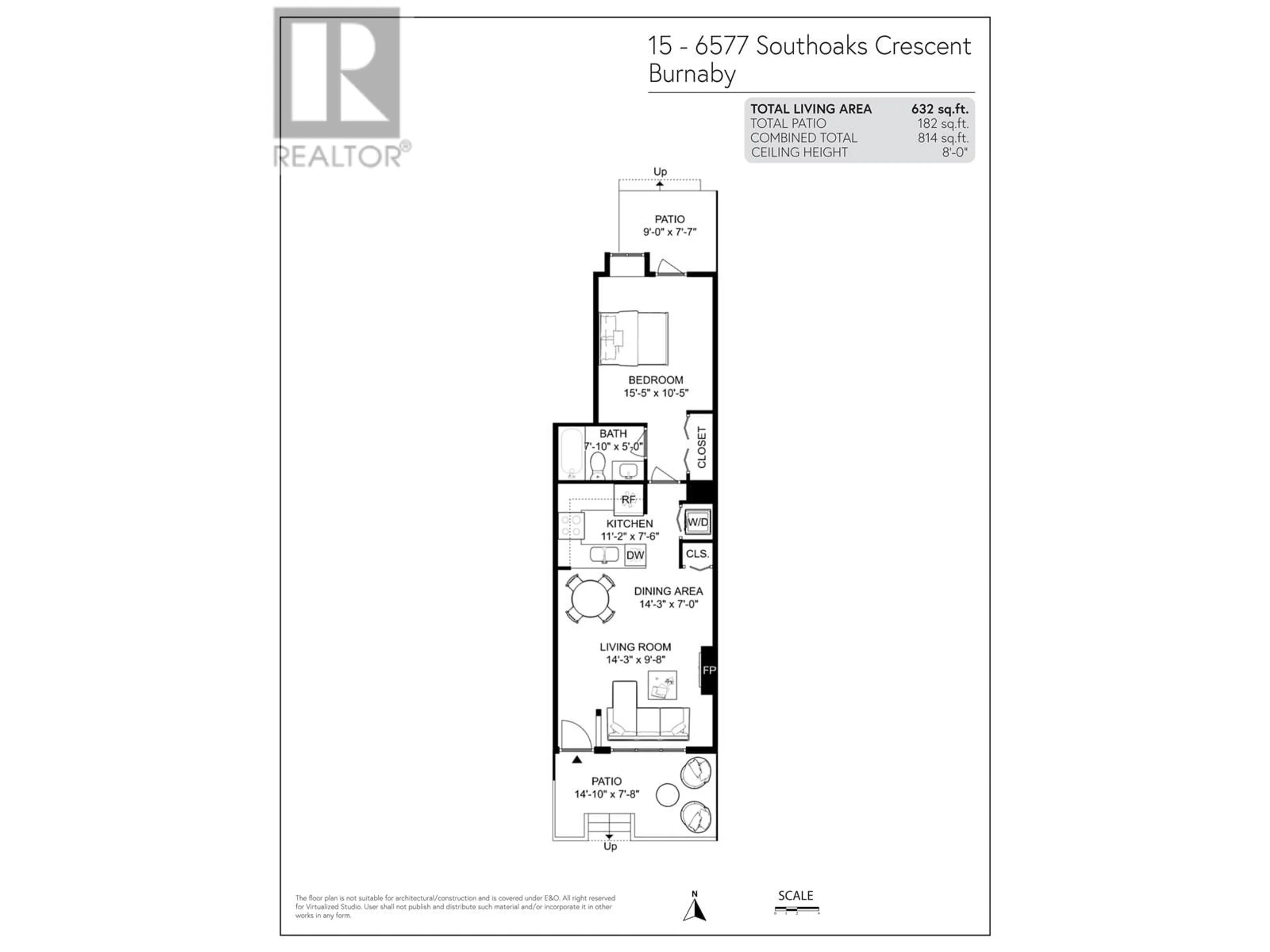 Floor plan for 15 6577 SOUTHOAKS CRESCENT, Burnaby British Columbia V5E4J9