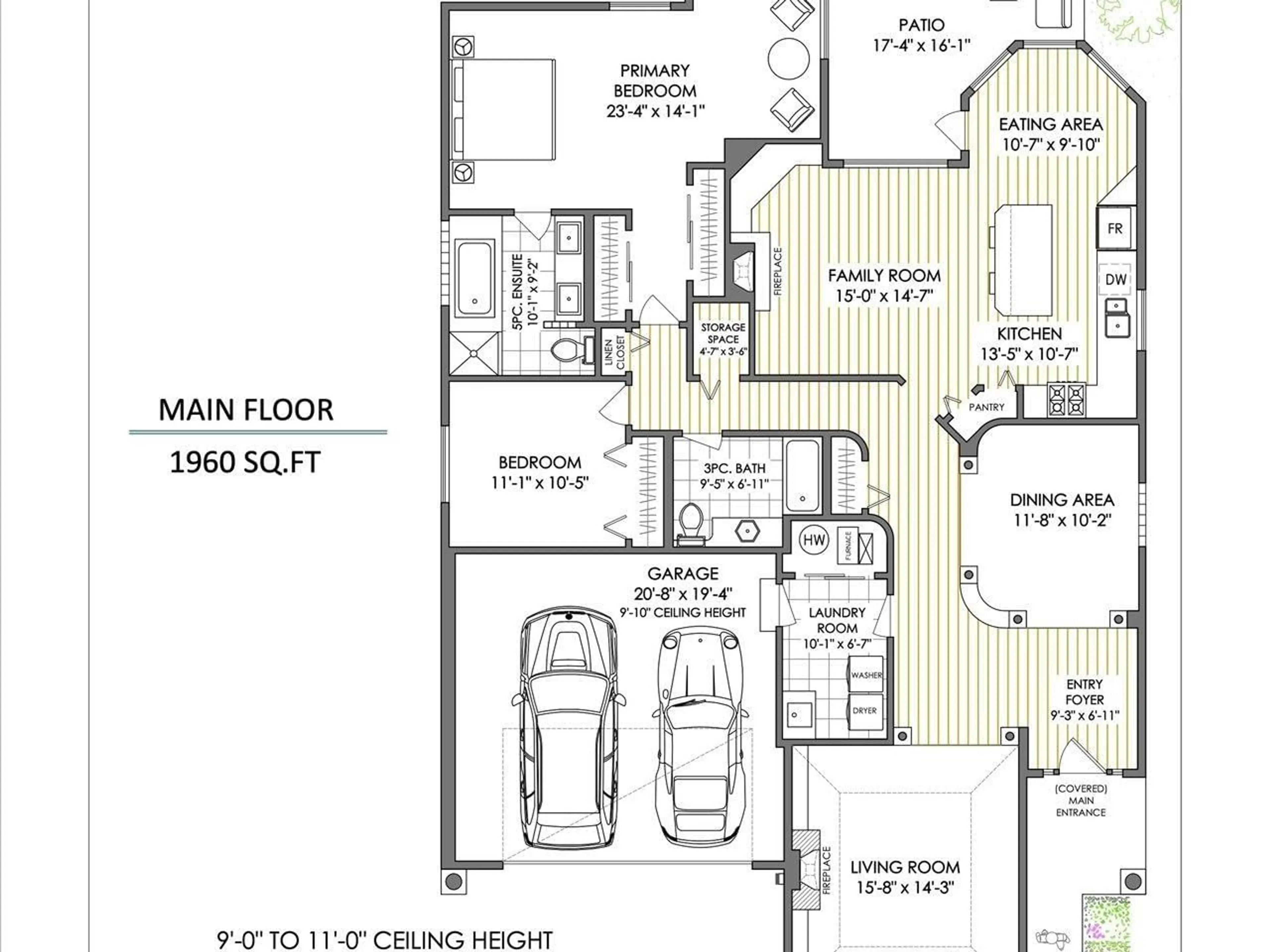 Floor plan for 14 1881 144 STREET, Surrey British Columbia V4A7E8