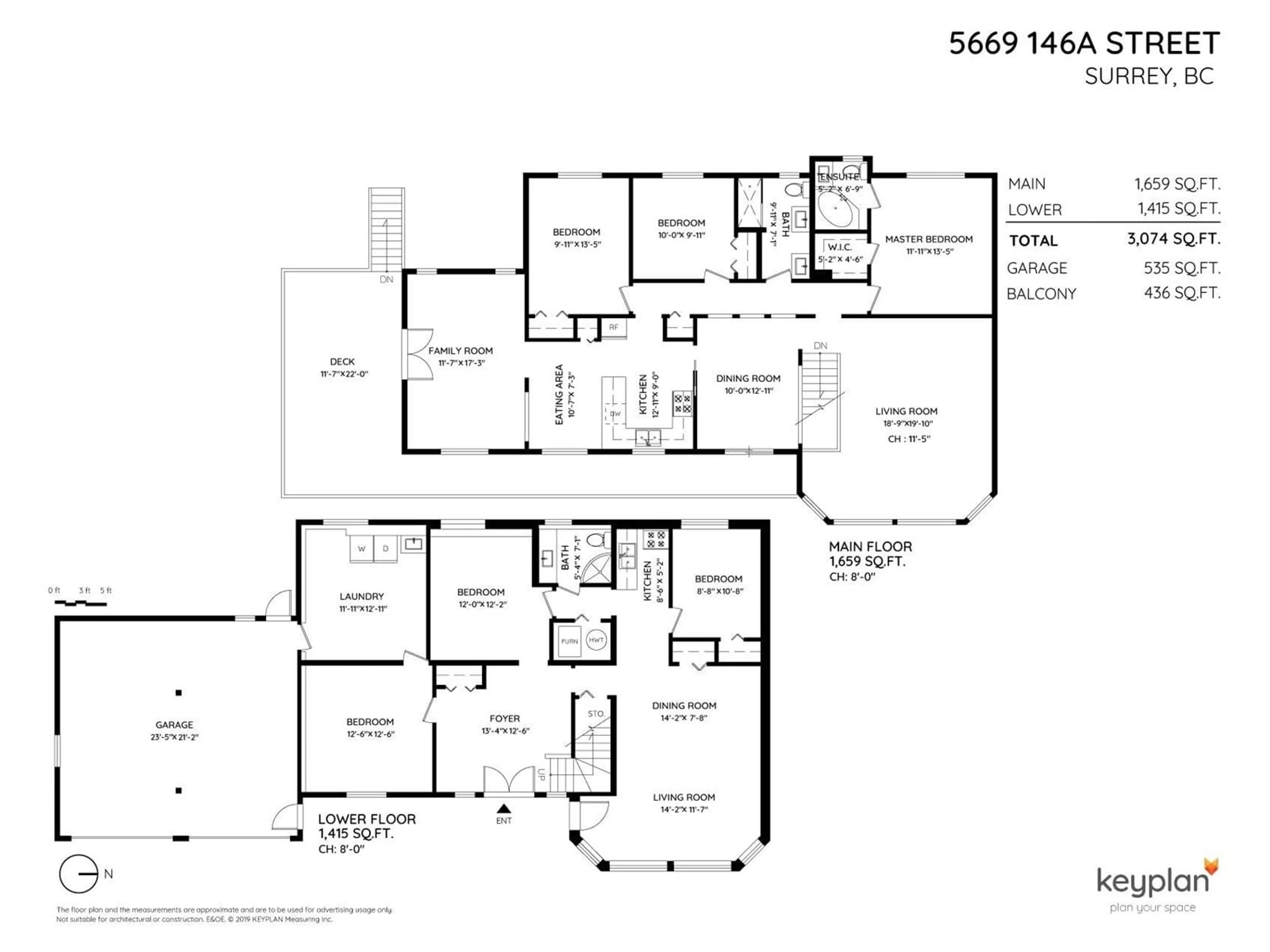 Floor plan for 5669 146A STREET, Surrey British Columbia V3S5L6