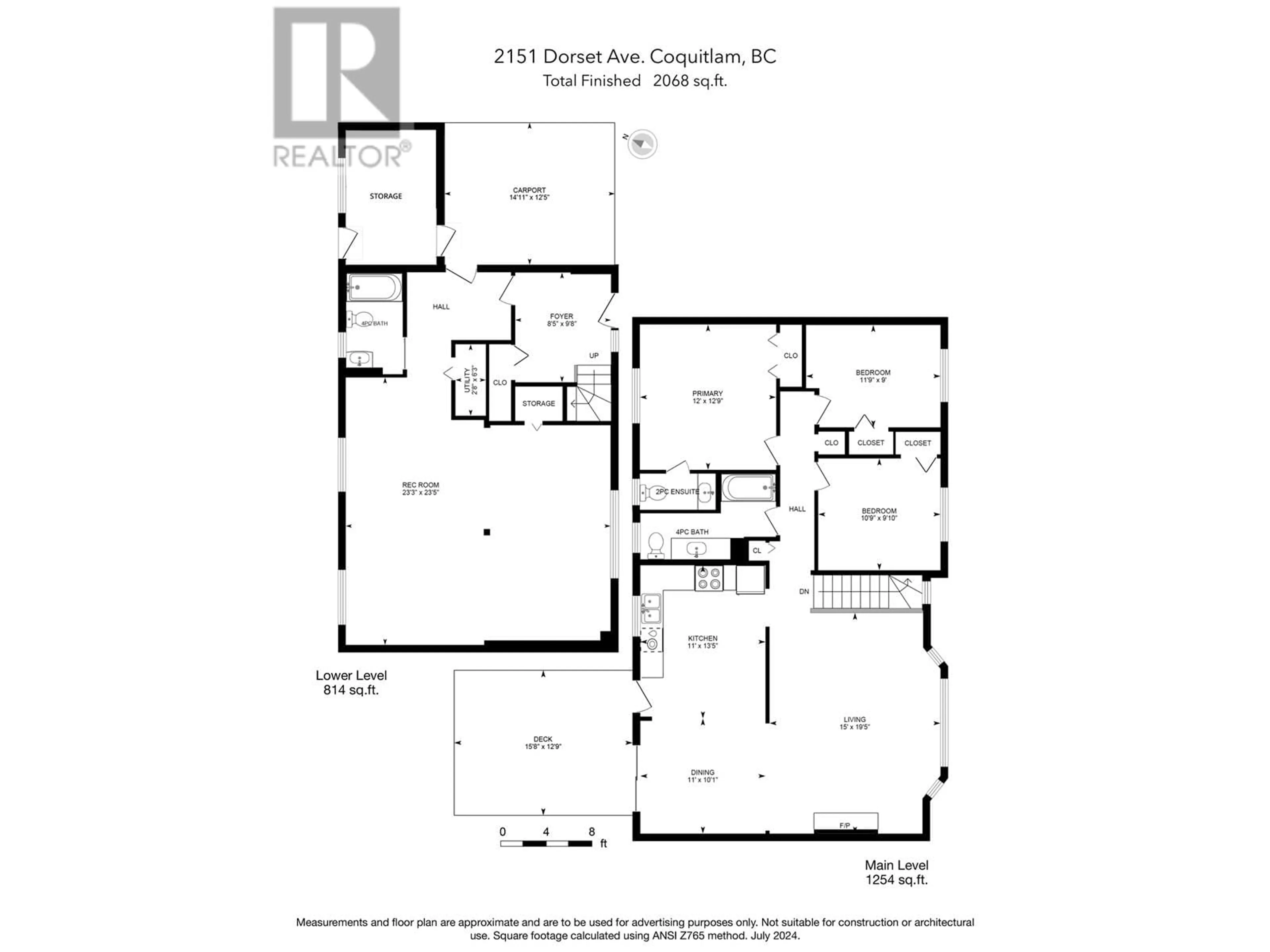 Floor plan for 2151 DORSET AVENUE, Port Coquitlam British Columbia V3B5G8