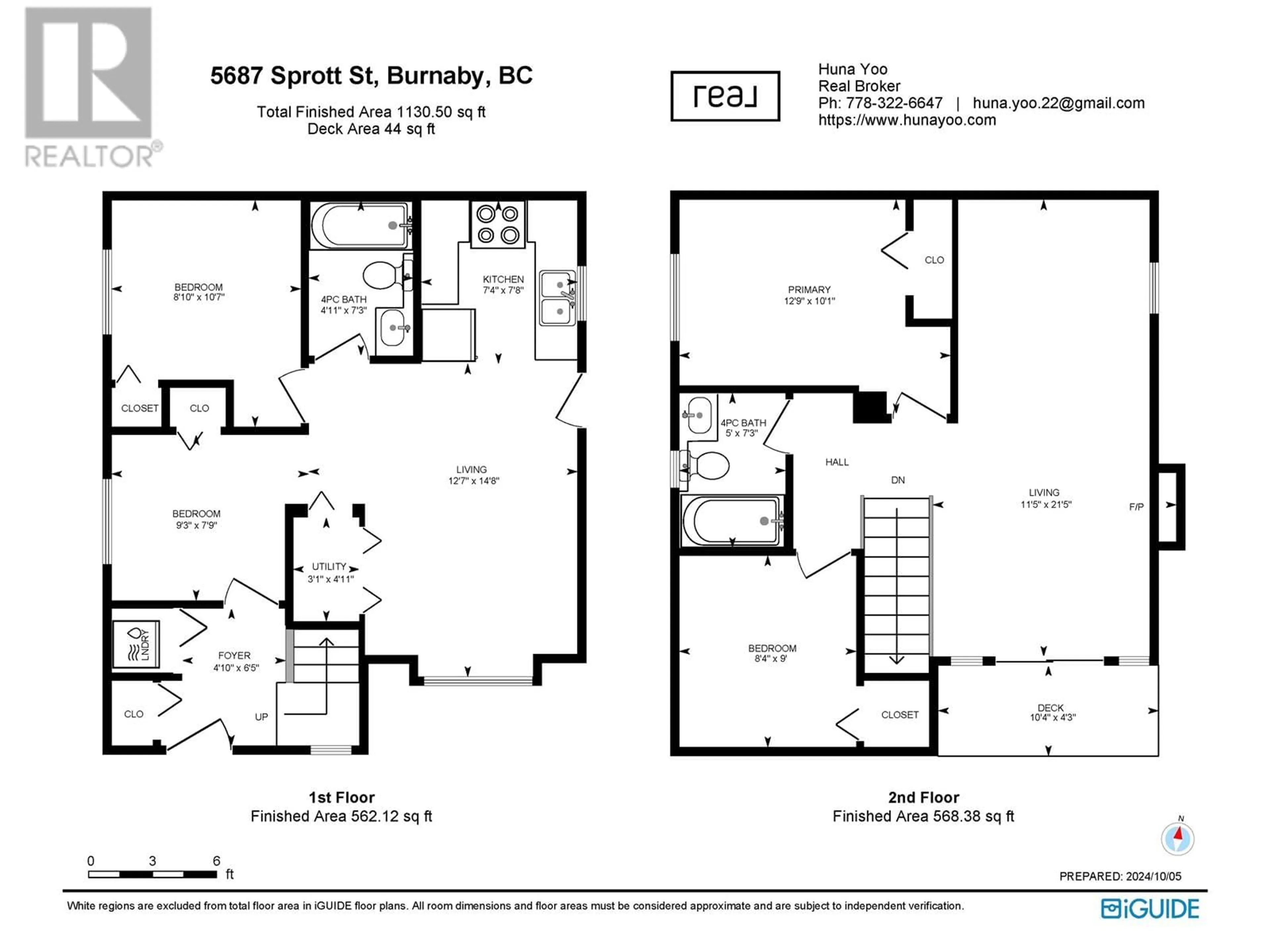 Floor plan for 5687 SPROTT STREET, Burnaby British Columbia V5G1T8