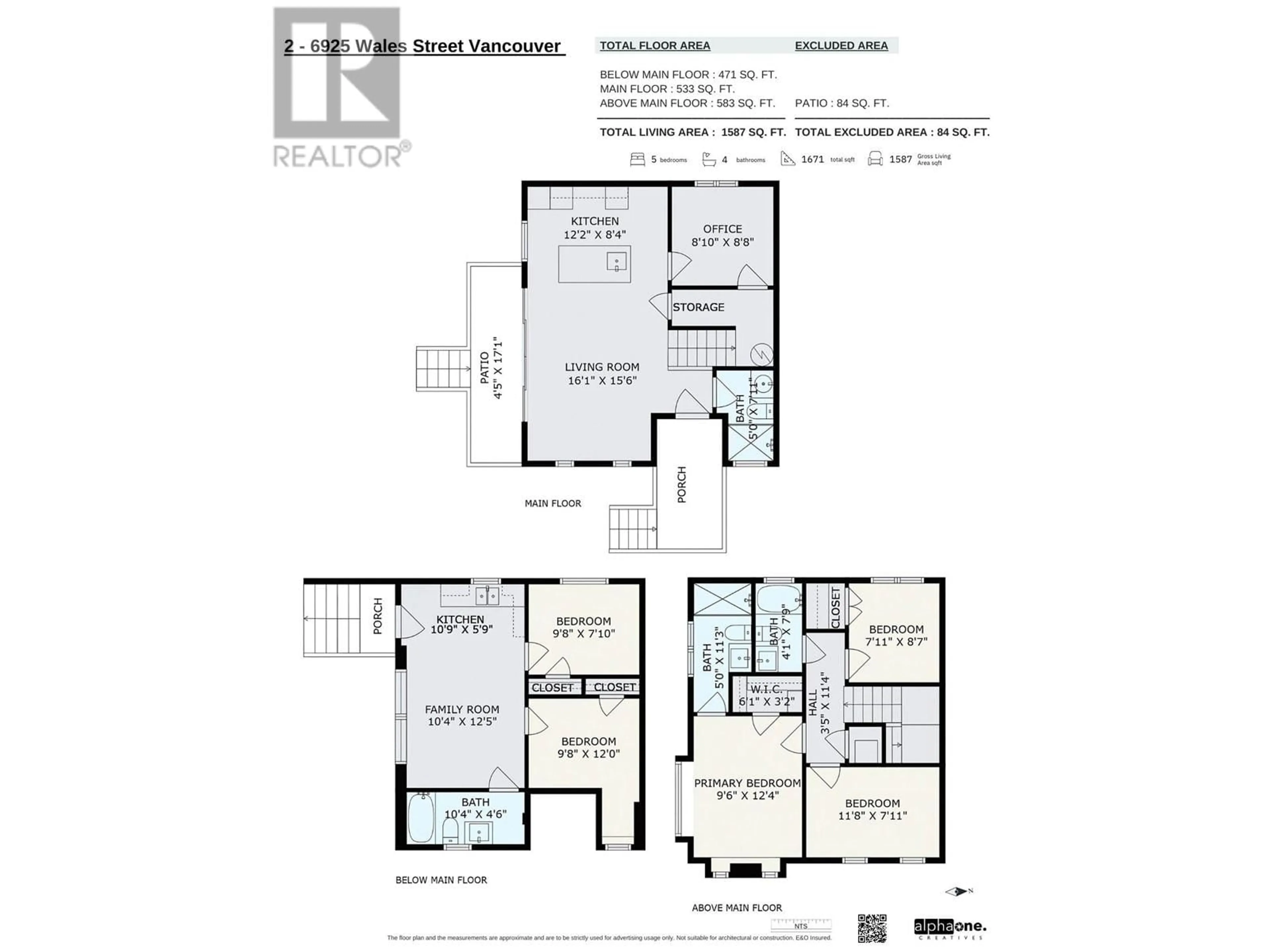 Floor plan for 6925 WALES STREET, Vancouver British Columbia V5S2R9