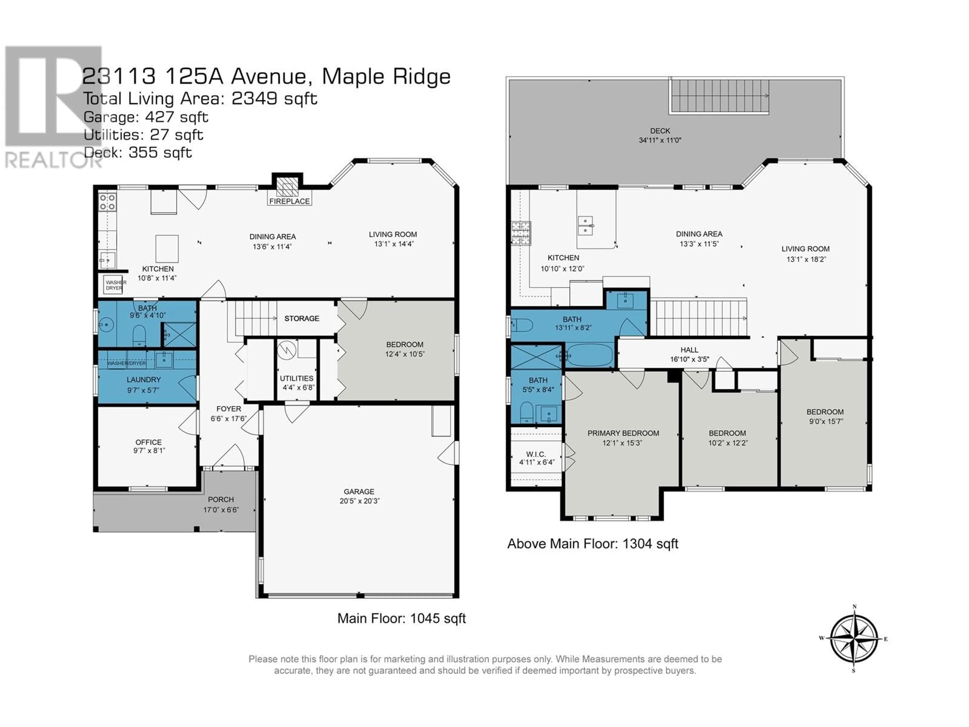 Floor plan for 5 21409 DEWDNEY TRUNK ROAD, Maple Ridge British Columbia V2X3G5