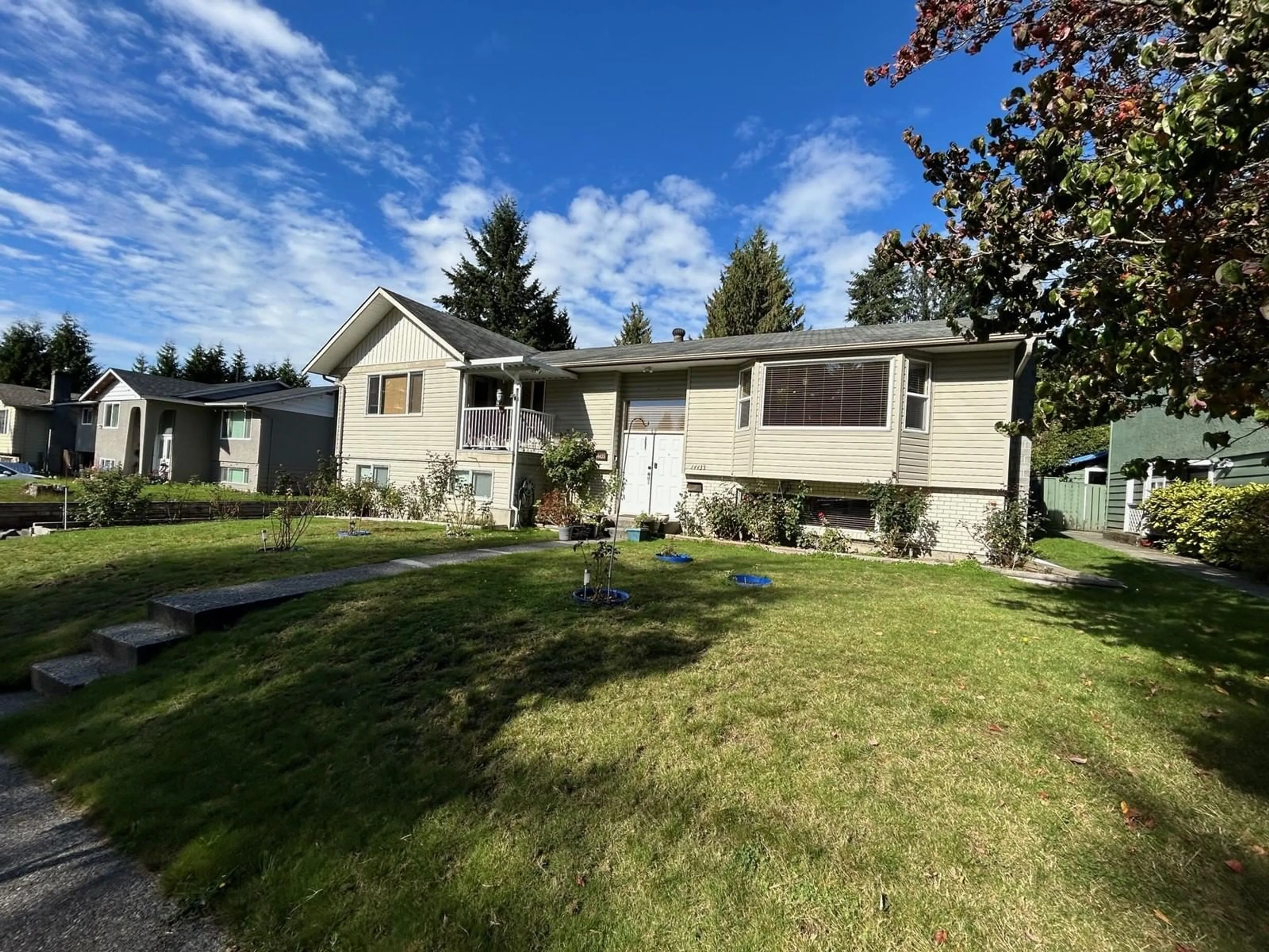 A pic from outside/outdoor area/front of a property/back of a property/a pic from drone, street for 14435 102B, Surrey British Columbia V3R6M6