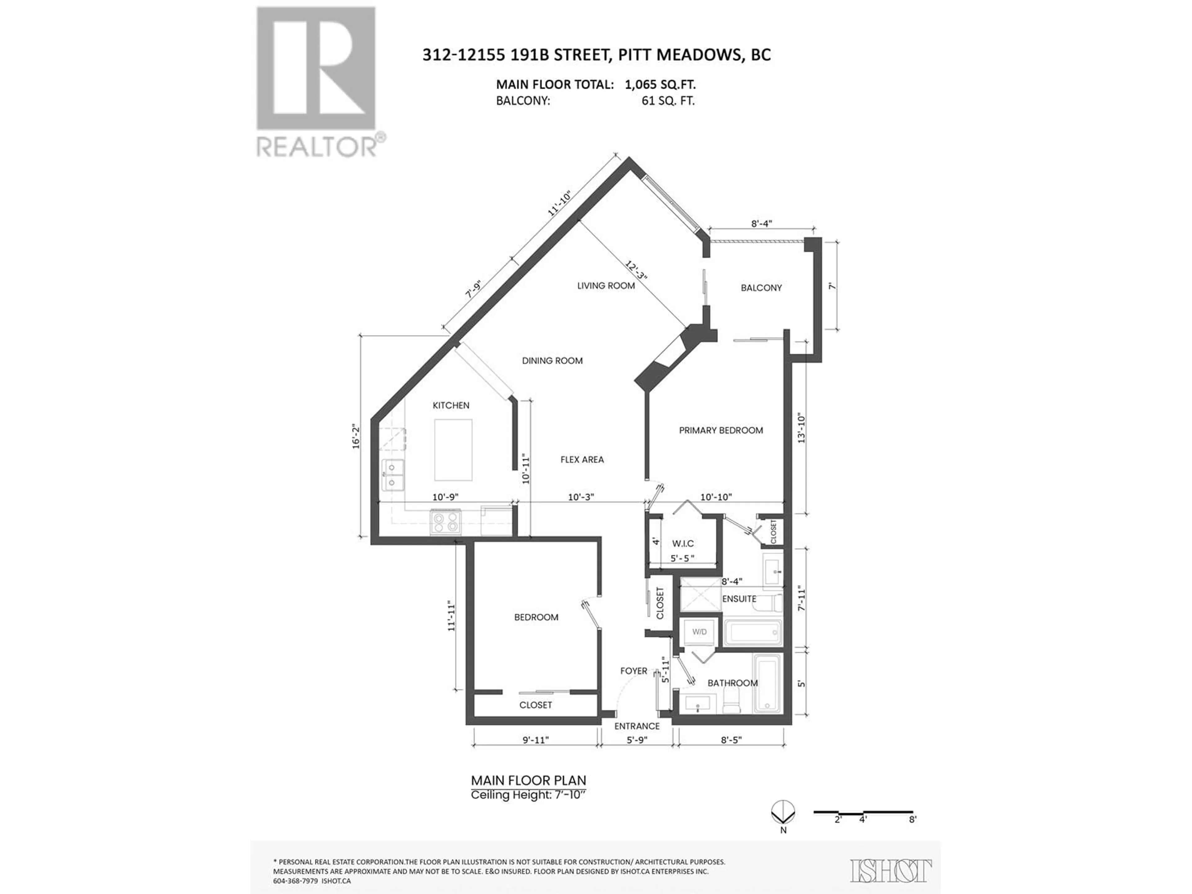 Floor plan for 312 12155 191B STREET, Pitt Meadows British Columbia V3Y2S2