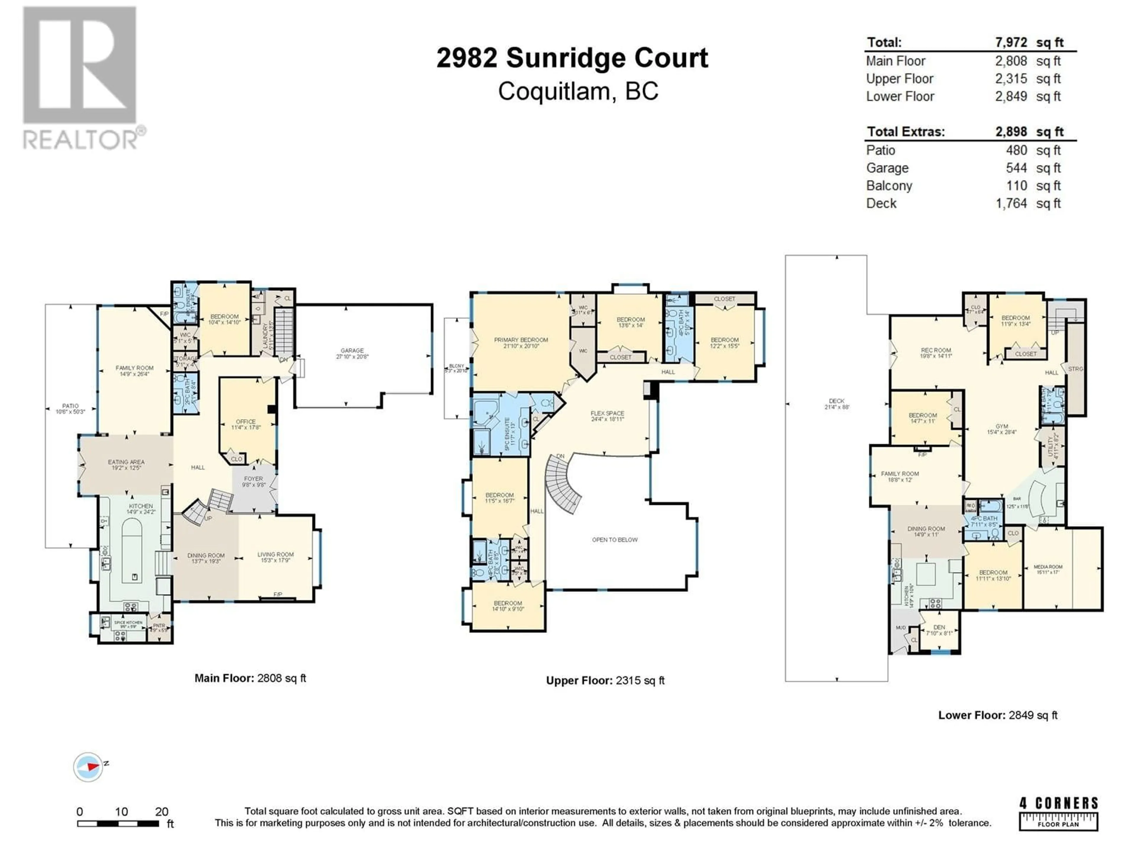 Floor plan for 2982 SUNRIDGE COURT, Coquitlam British Columbia V3E3M5