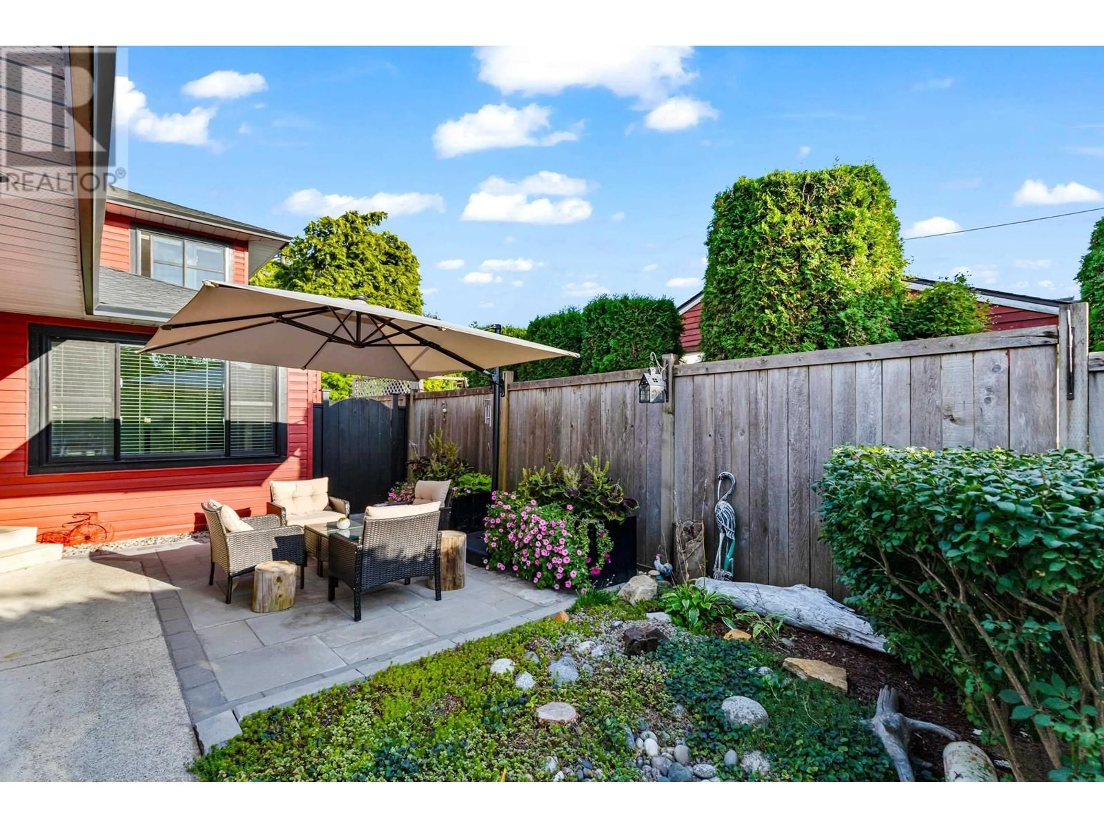 Patio, the fenced backyard for 12222 MCMYN AVENUE, Pitt Meadows British Columbia V3Y1C8