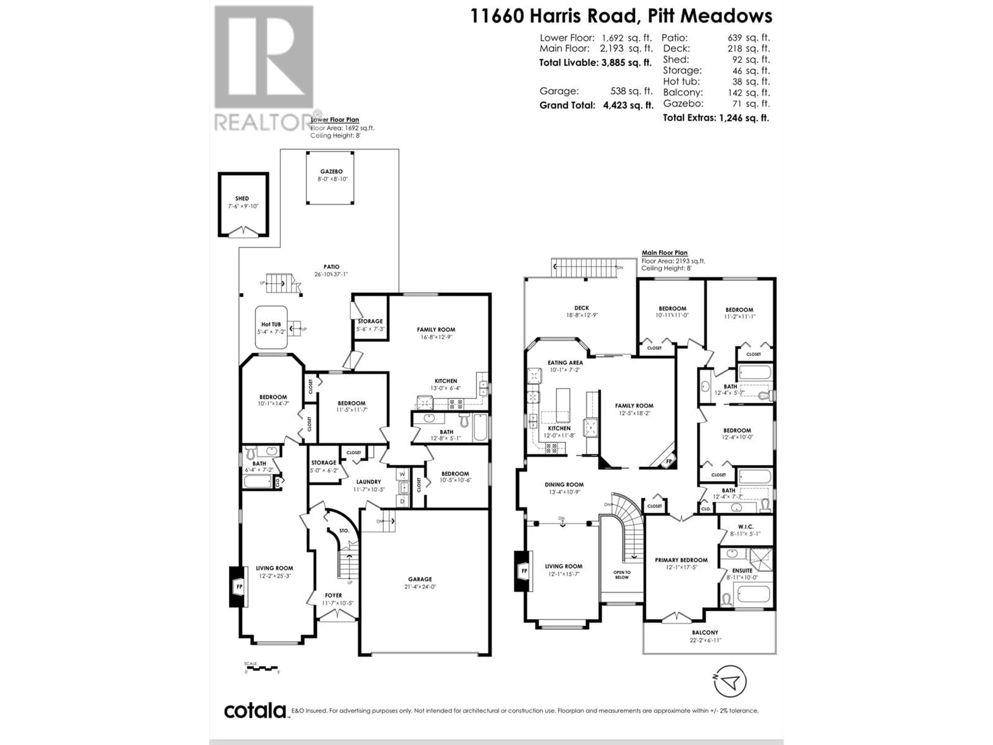 Floor plan for 11660 HARRIS ROAD, Pitt Meadows British Columbia V3Y1Y7