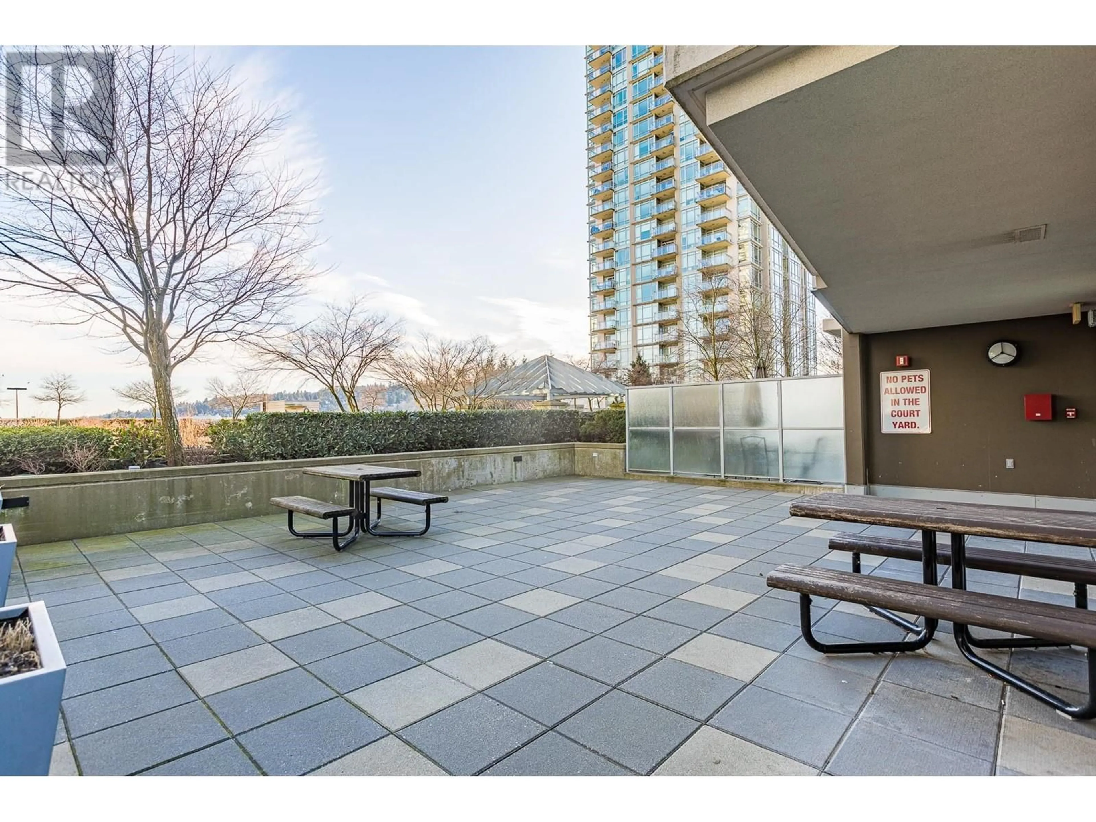 Patio, the fenced backyard for 504 2975 ATLANTIC AVENUE, Coquitlam British Columbia V3B0C5