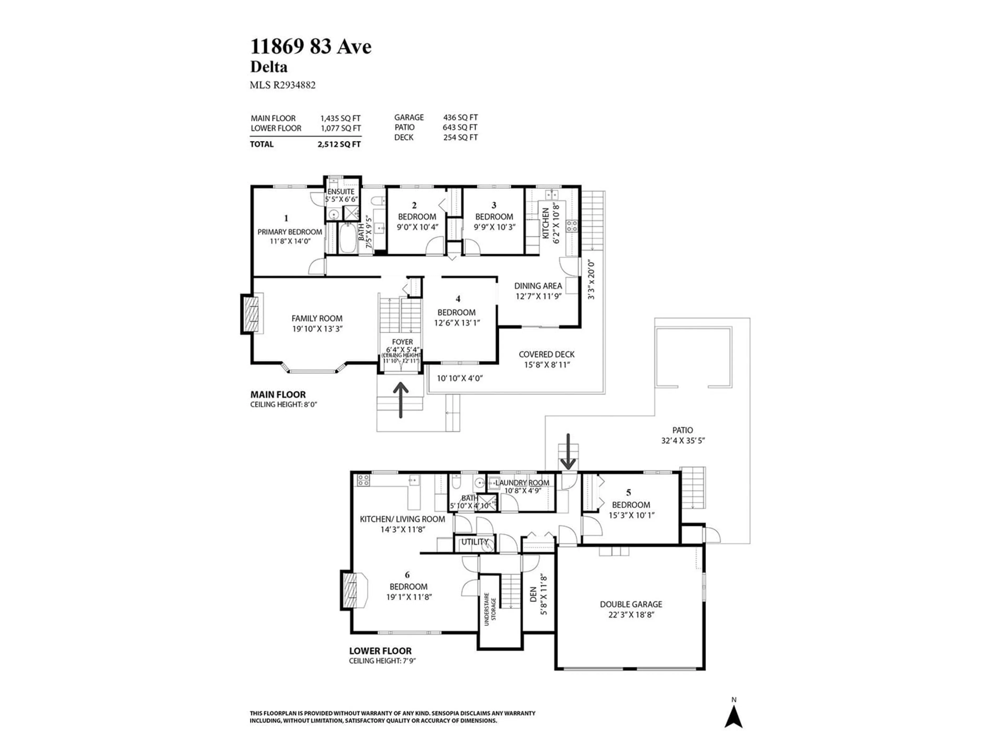 Floor plan for 11869 83 AVENUE, Delta British Columbia V4C2H6