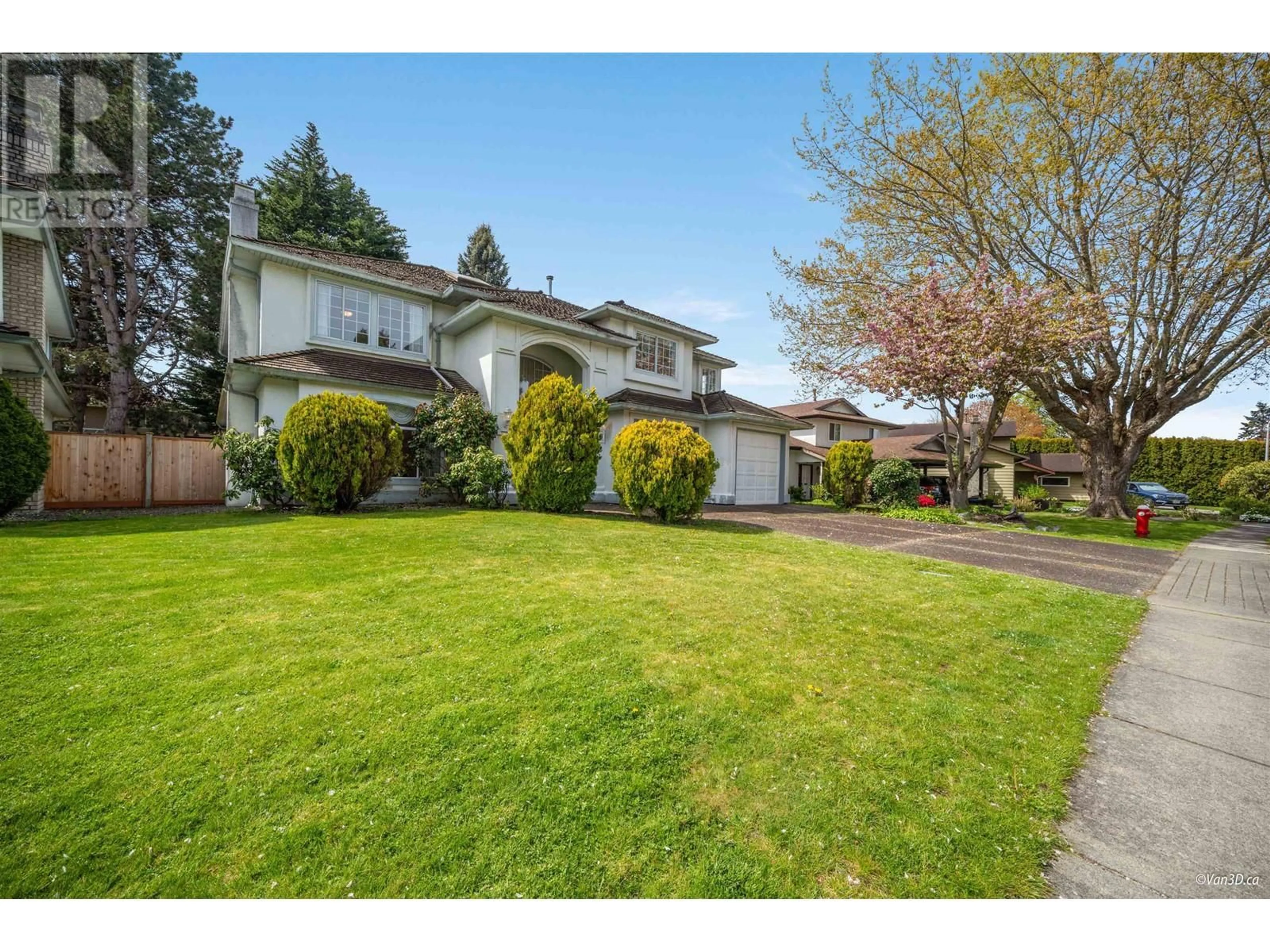 Frontside or backside of a home, the fenced backyard for 3580 SPRINGFIELD DRIVE, Richmond British Columbia V7E1Z4