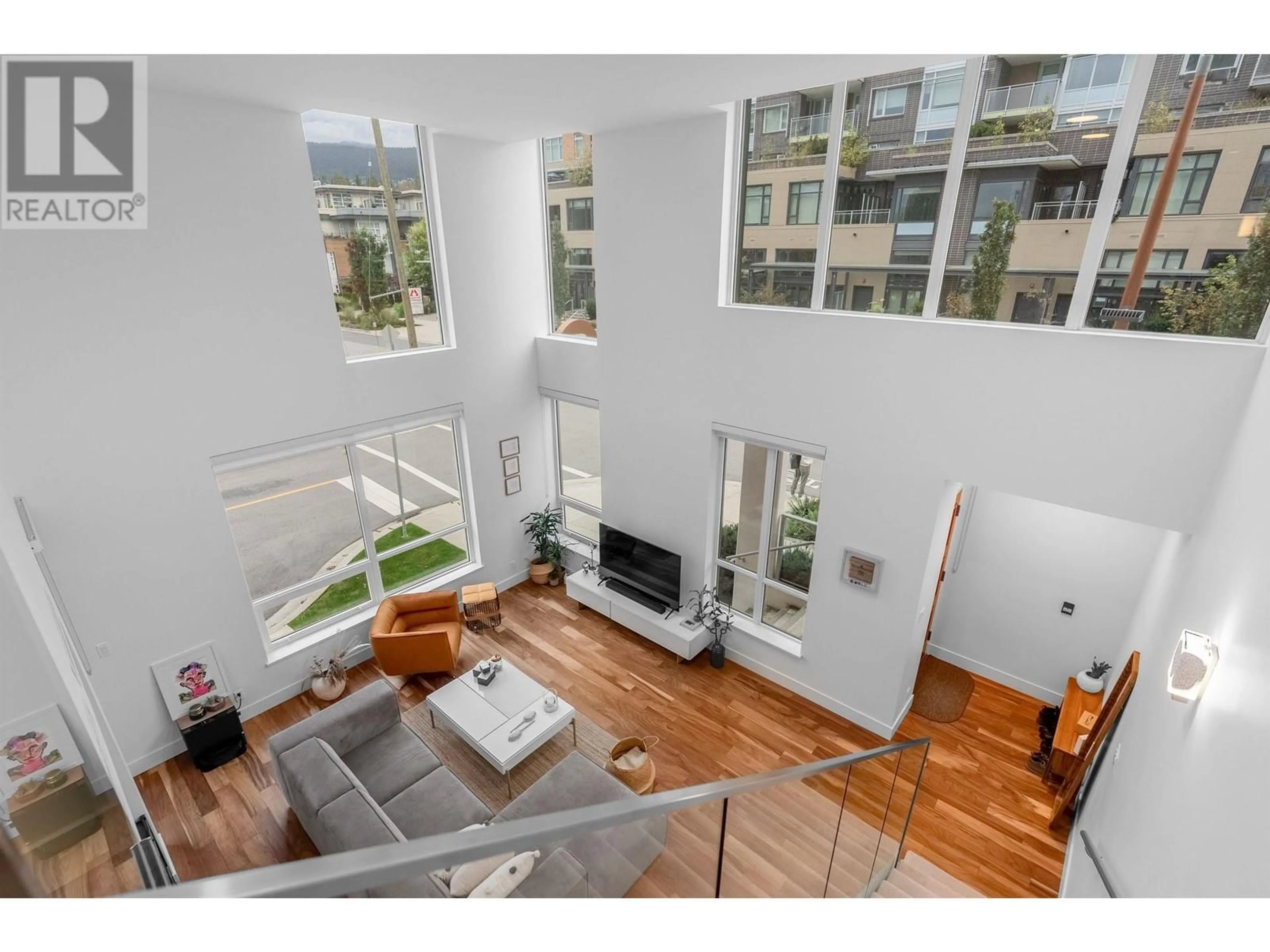 Living room, wood floors for TH2 2029 CURLING ROAD, North Vancouver British Columbia V7P0C6