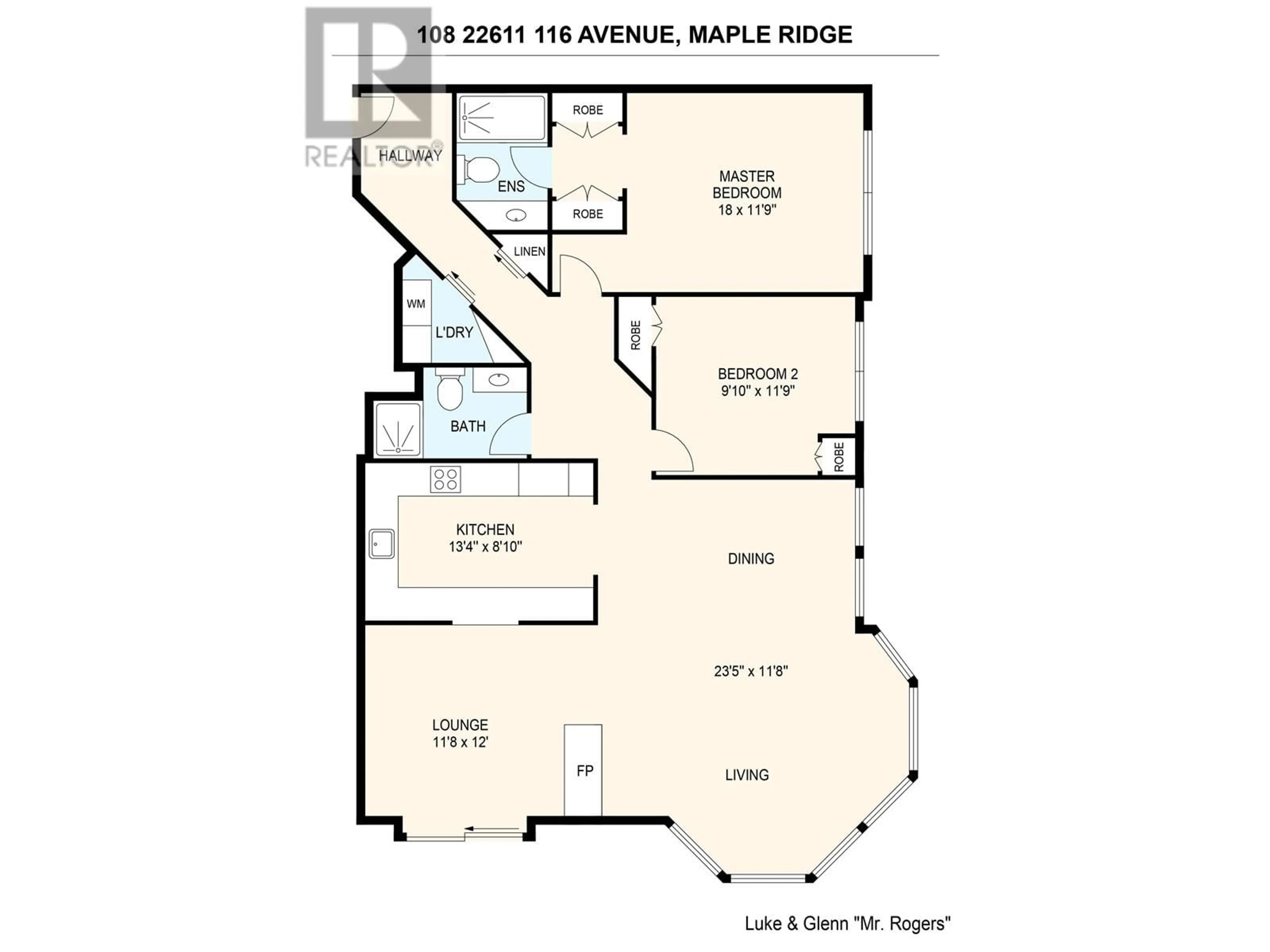 Floor plan for 108 - 22611 116 AVENUE, Maple Ridge British Columbia V2X0W7