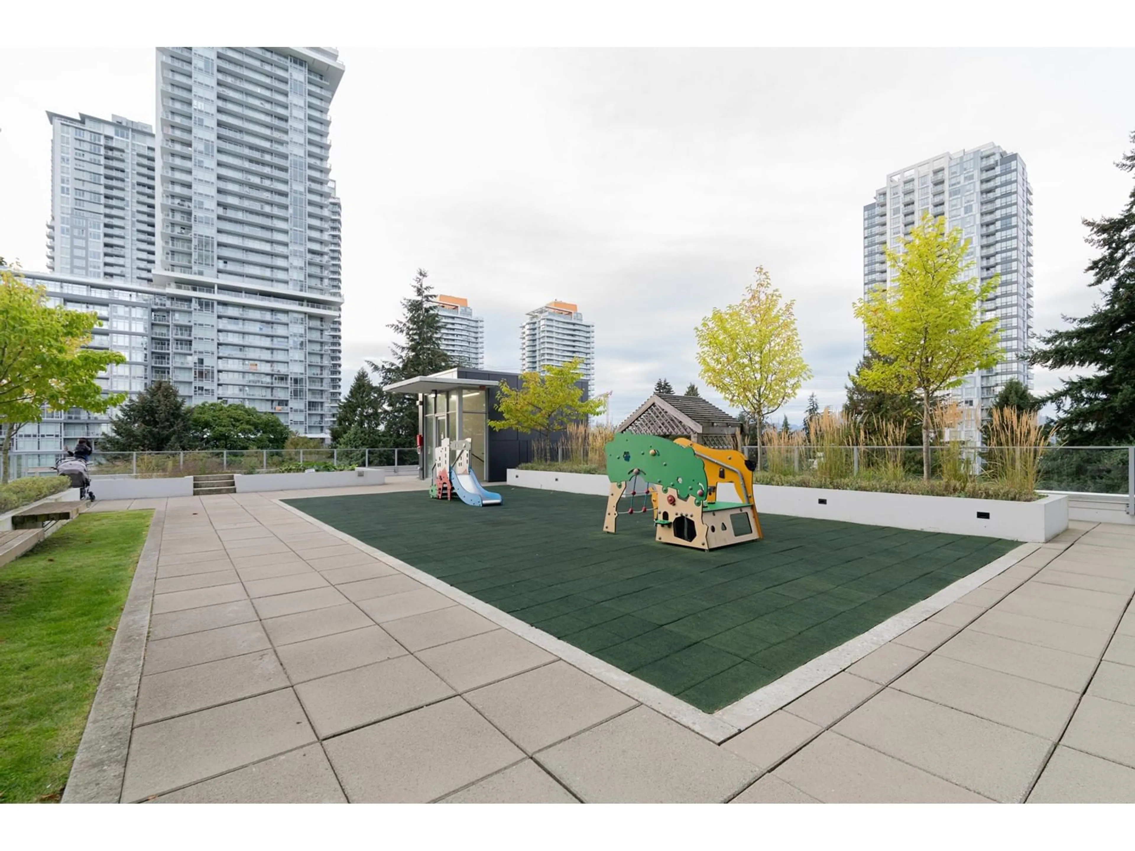 Patio, the fenced backyard for 1512 13438 CENTRAL AVENUE, Surrey British Columbia V3T0N2